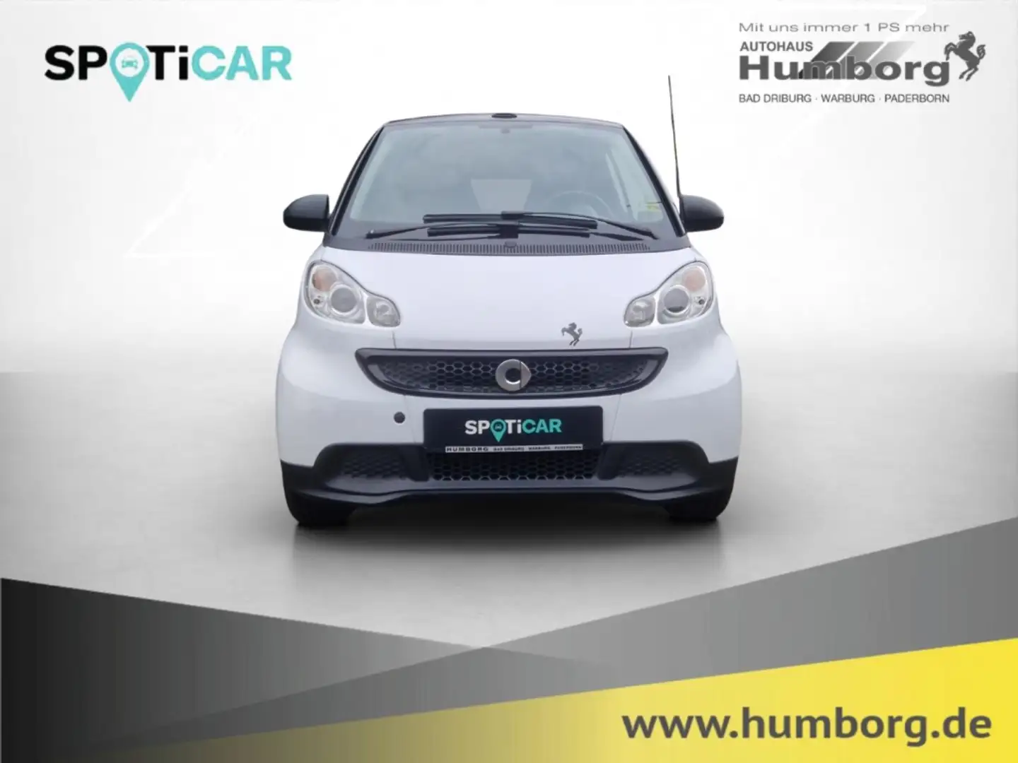 smart forTwo Micro Hybrid Drive cabrio pure El. Verdeck Klimaau Blanc - 2