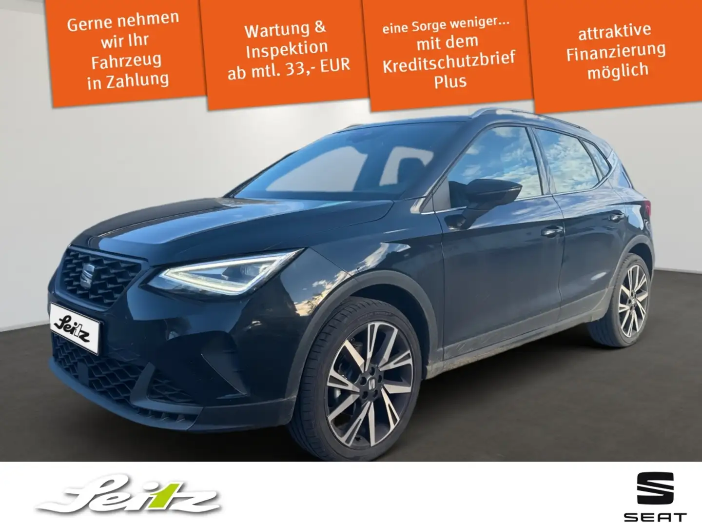 SEAT Arona 1.0 TSI FR *PDC*SITZH*KLIMA*DAB* Noir - 1