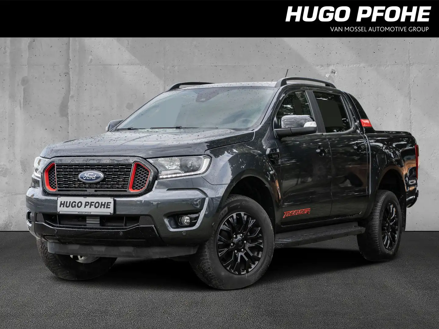 Ford Ranger Thunder 4x4 |AHK|ACC|NAVI|RFK|SHZ|WSHZ Gris - 1