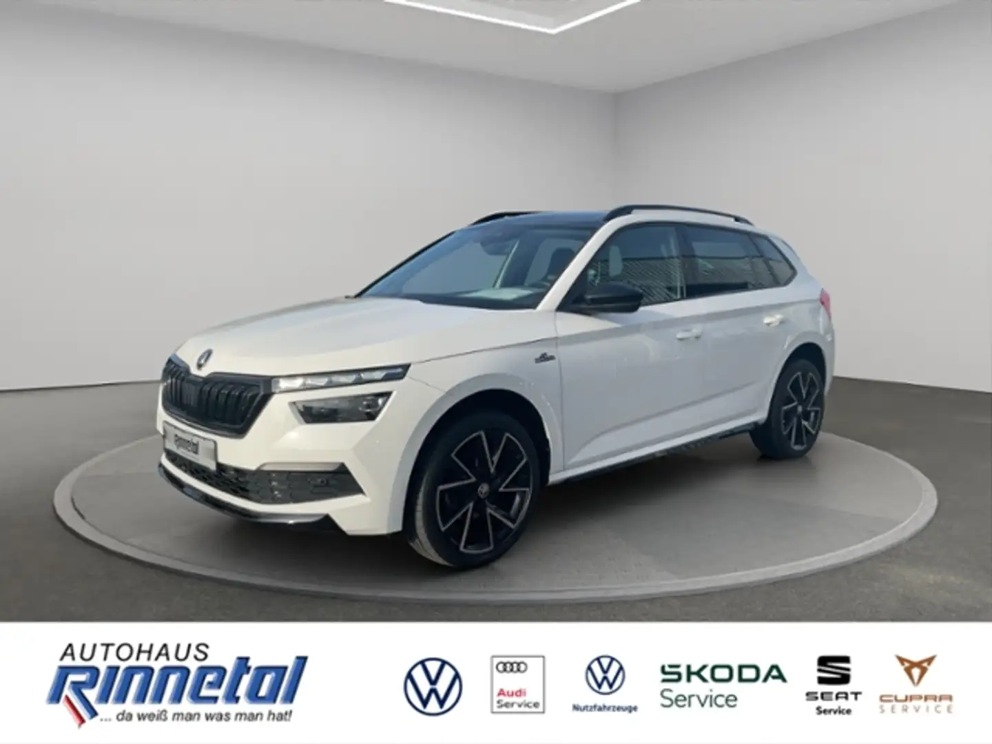 Skoda Kamiq 1.5 TSI OPF DSG Monte Carlo AHK+KAMERA+ACC+NAVI+L Blanc - 1