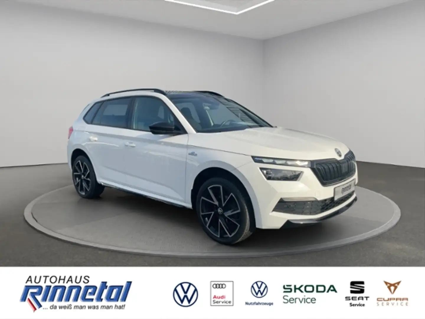 Skoda Kamiq 1.5 TSI OPF DSG Monte Carlo AHK+KAMERA+ACC+NAVI+L Blanc - 2