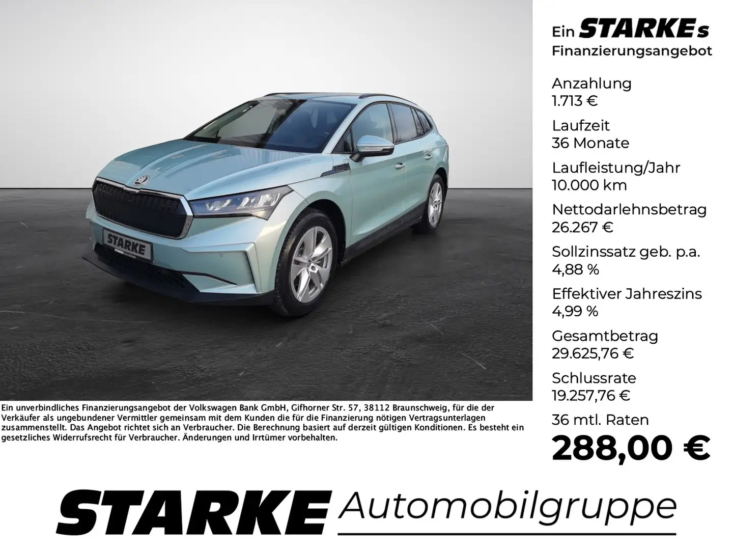 Skoda Enyaq 50 Loft Silber - 1