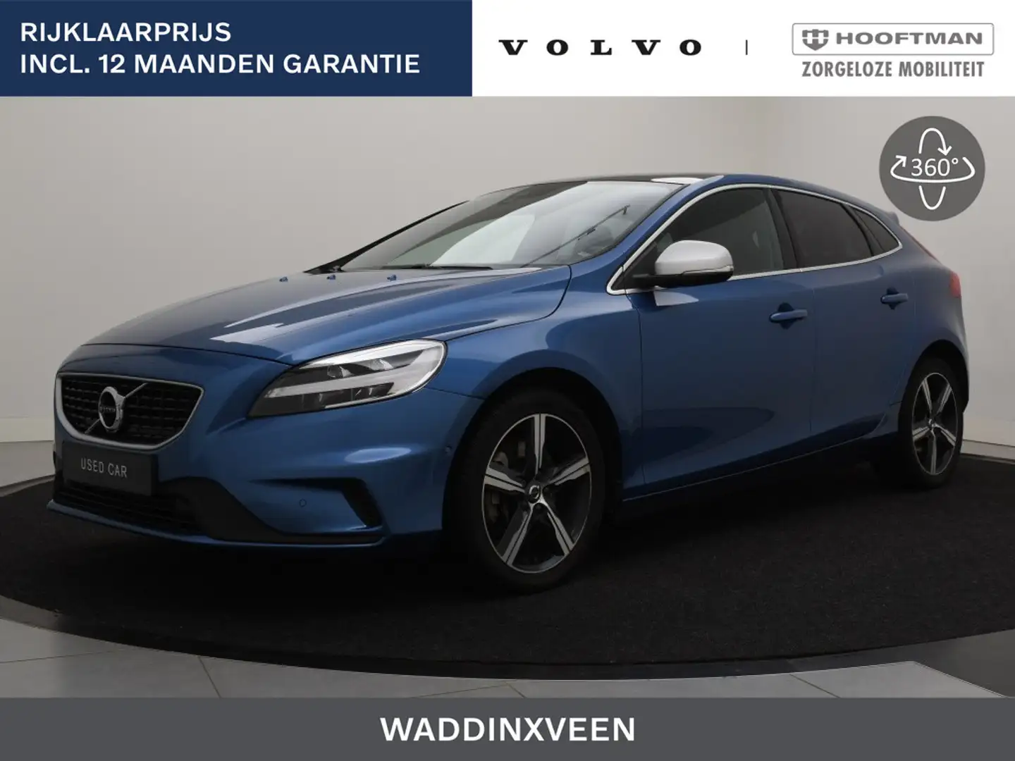 Volvo V40 T3 AUT(6) POLAR+ SPORT PANORAMADAK HARMAN KARDON C Bleu - 1