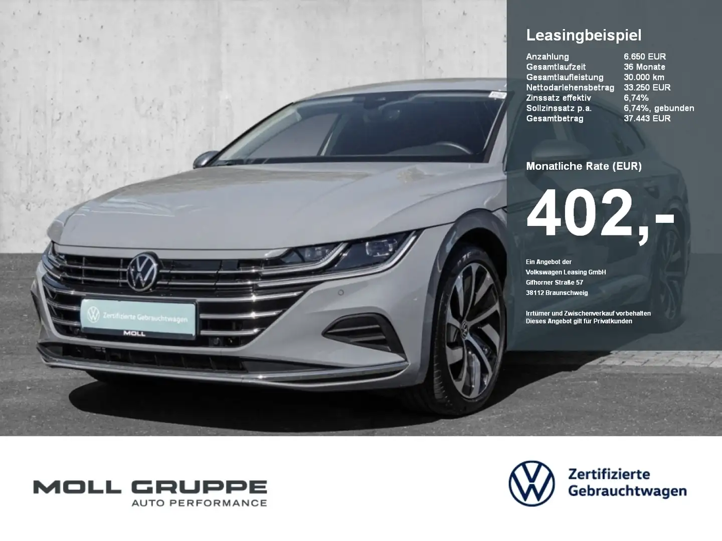 Volkswagen Arteon Shooting Brake 1.4eTSI eHybrid DSG Elegance Grigio - 1