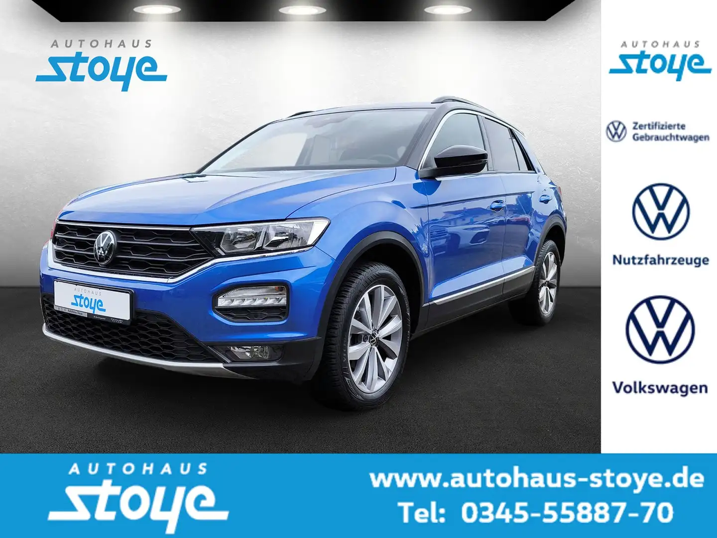 Volkswagen T-Roc Style TSi Apple CarPlay elekt Heckkl. Bleu - 1