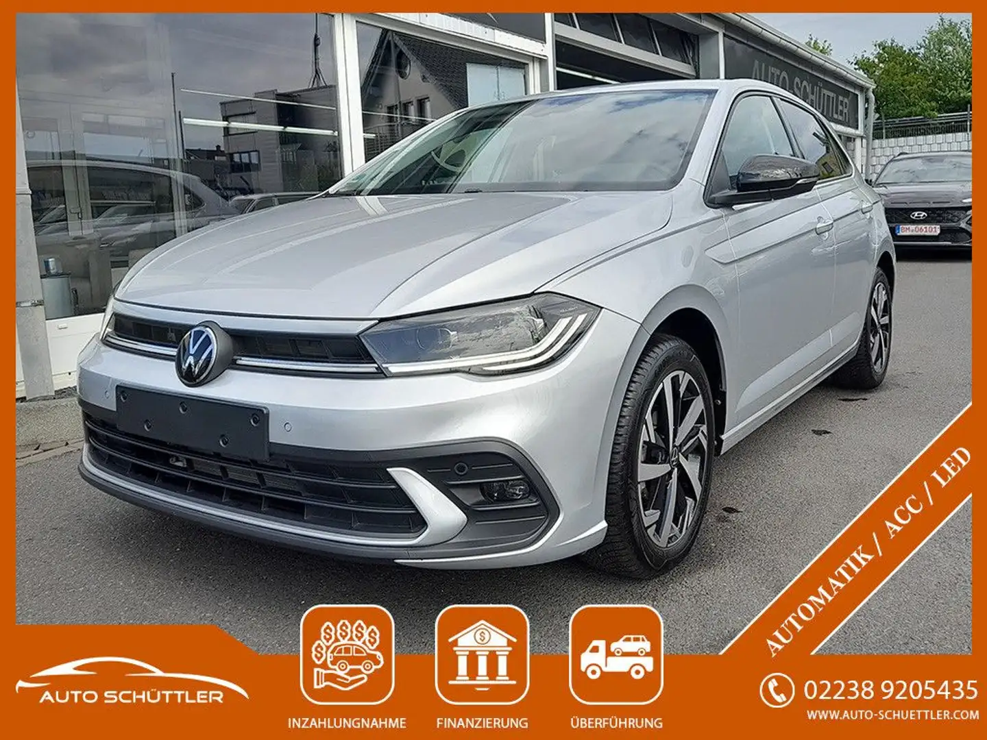 Volkswagen Polo VI Move, ACC,Navi,DSG,LED,IQDrive,Wie Neu! Plateado - 1