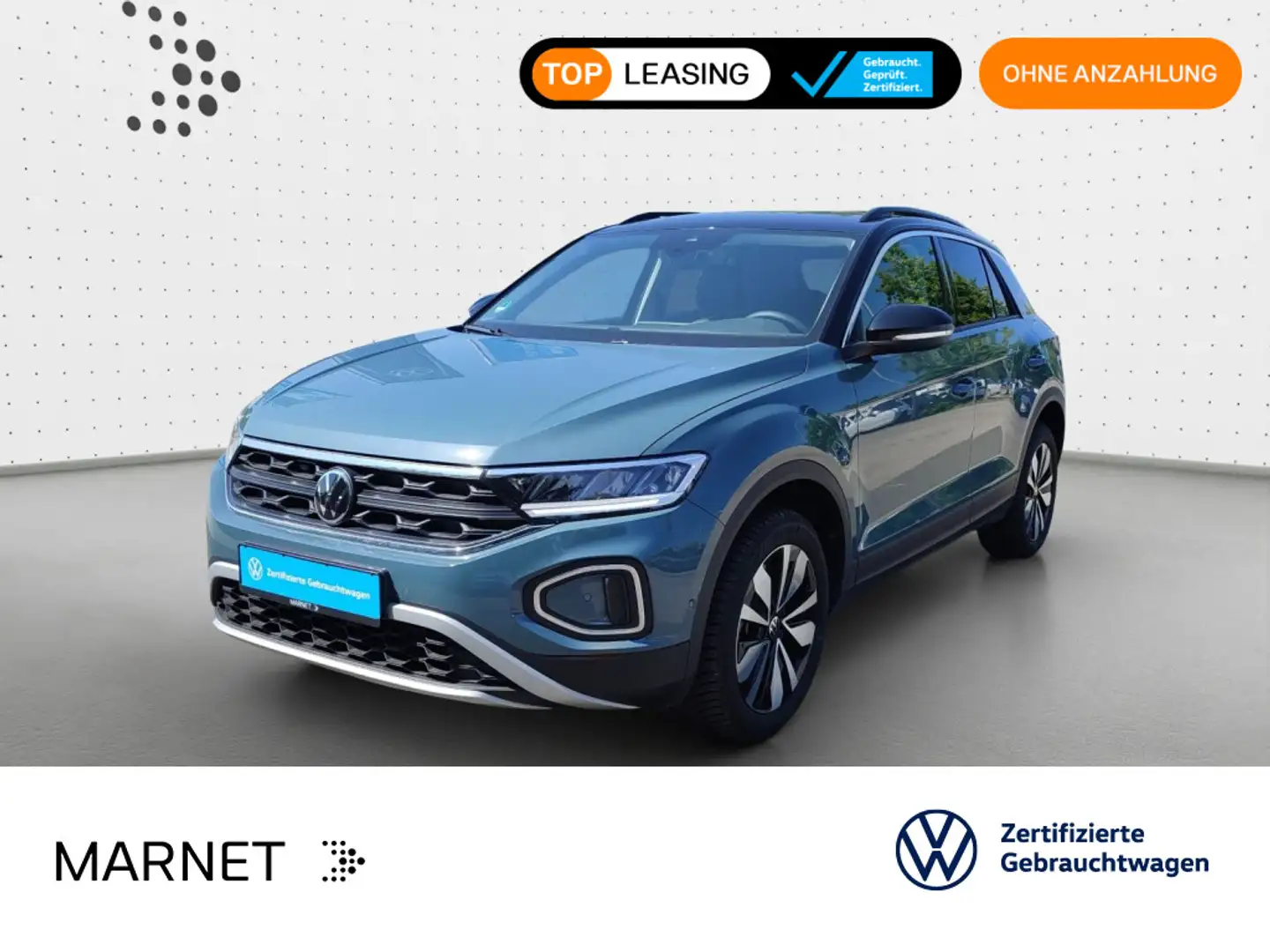 Volkswagen T-Roc Life GOAL 1.0 TSI 85kW NAVI*AHK*StandH.*LE Blau - 1