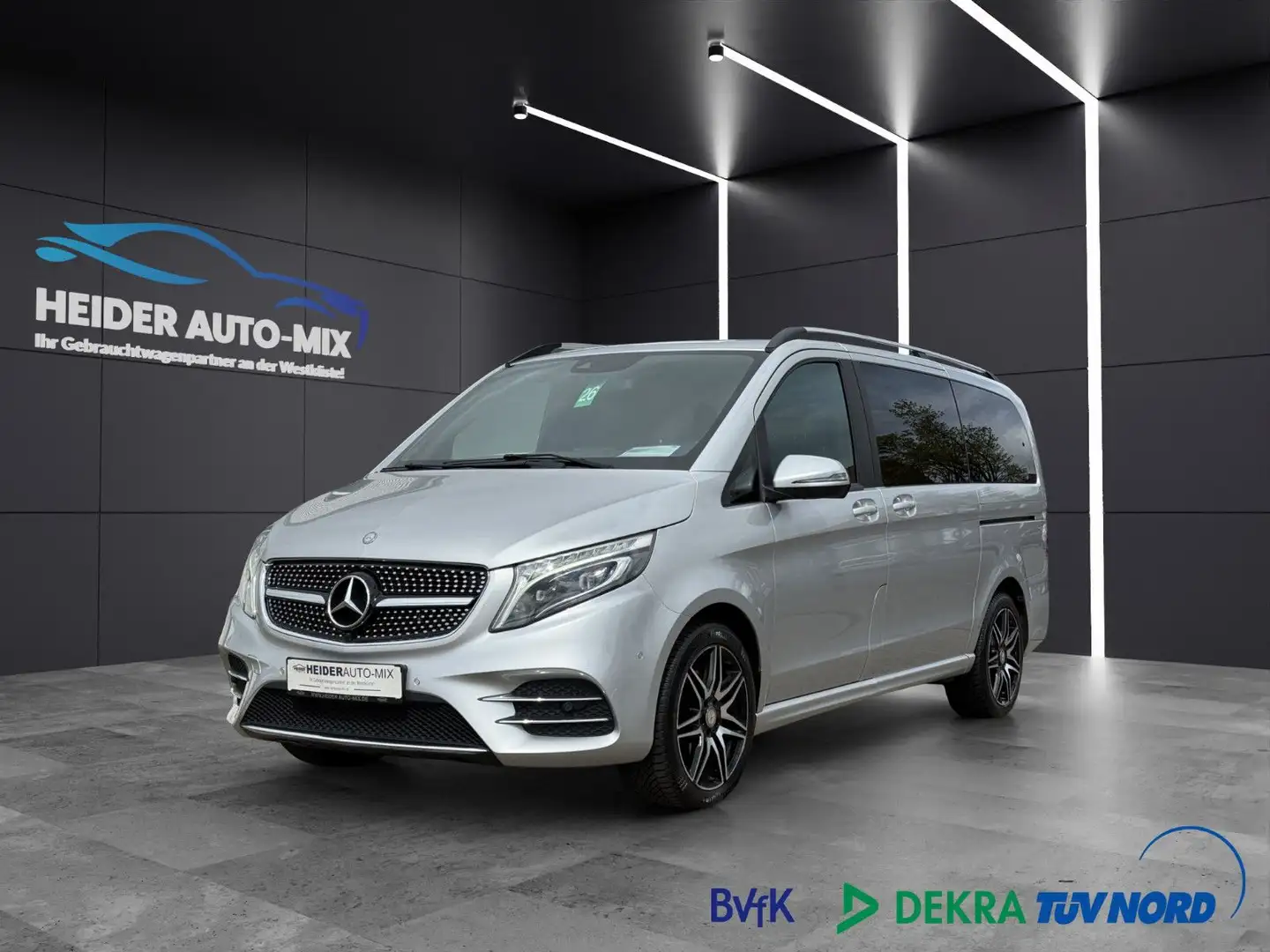 Mercedes-Benz V 250 d LANG EDITION AMG-LINE NAVI|KAMERA|LED|AHK Silber - 1