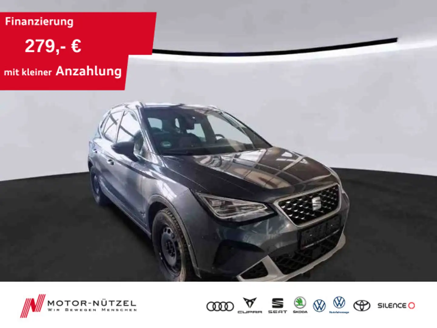 SEAT Arona 1.0 TSI DSG XPERIENCE LED+NAVI+AHK+ACC+SHZ Grau - 1