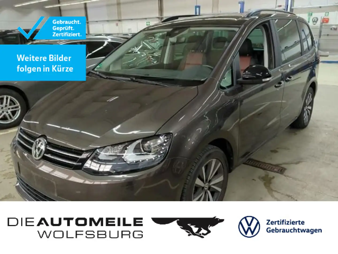 Volkswagen Sharan 2.0 TDI DSG Black Style LEDER/STANDHZ/AHK Braun - 1