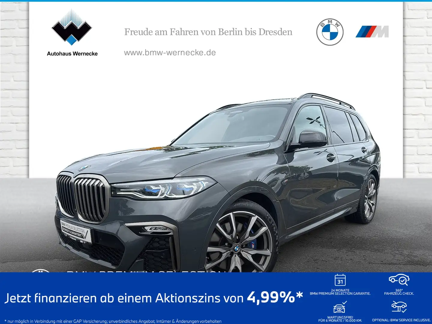 BMW X7 M 50i Gestiksteuerung Head-Up HK HiFi DAB AHK Gri - 1