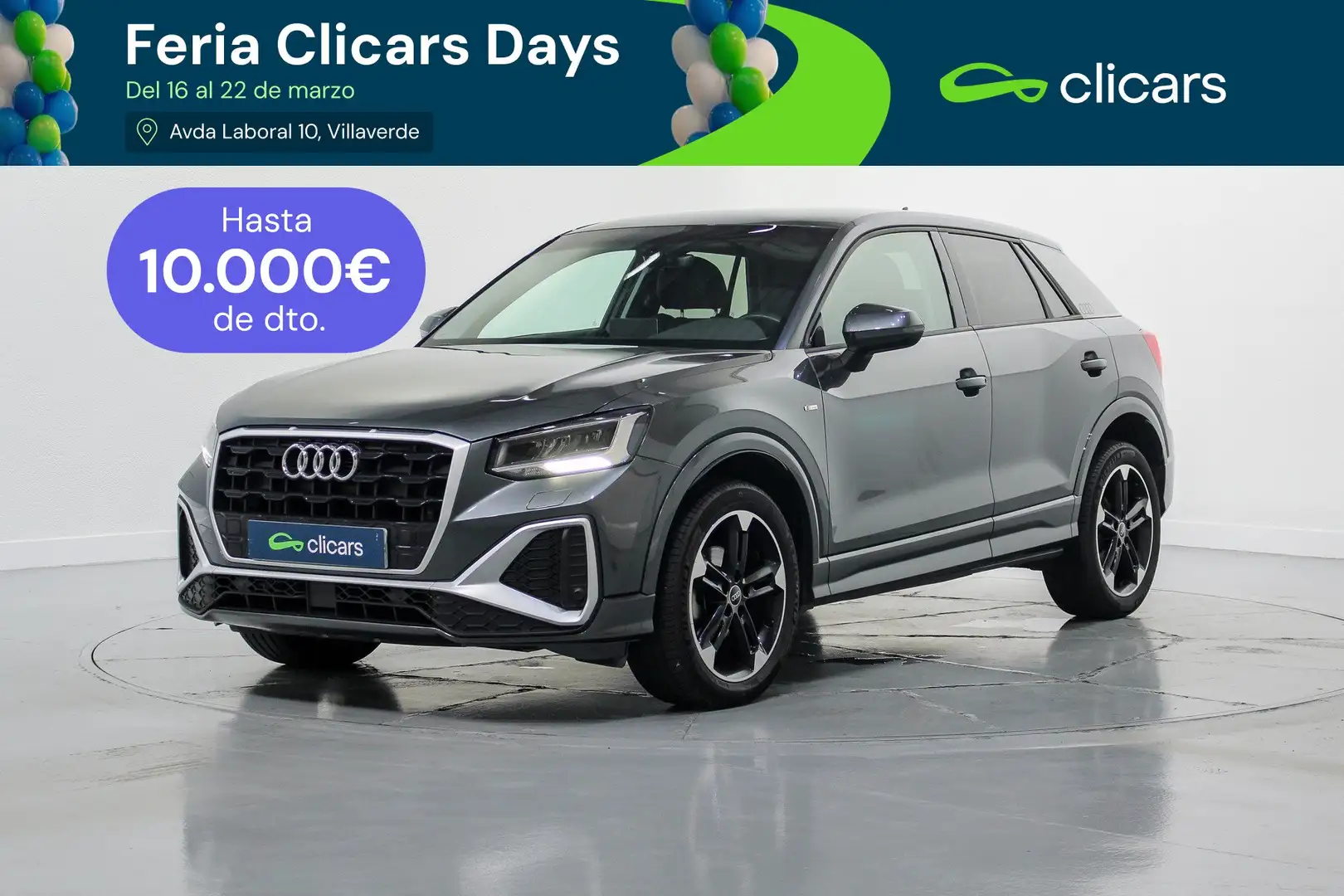 Audi Q2 30 TDI S line 85kW Grau - 1