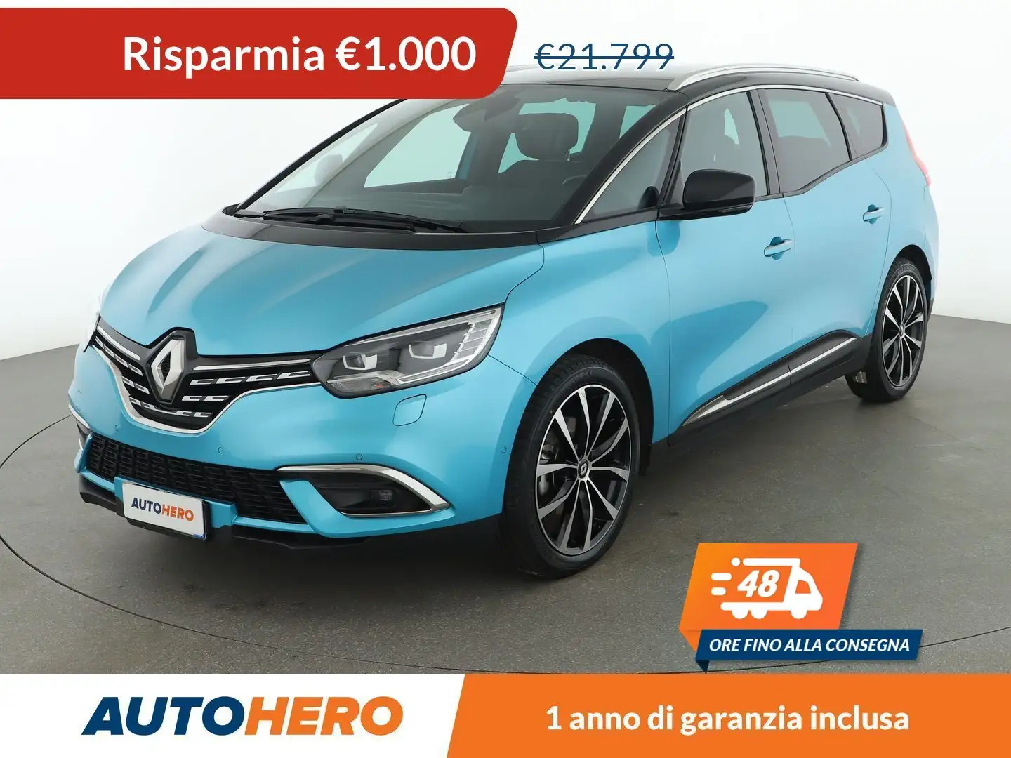 Renault Grand Scenic 1.3 TCe Intens 140 CV EDC Modrá - 1