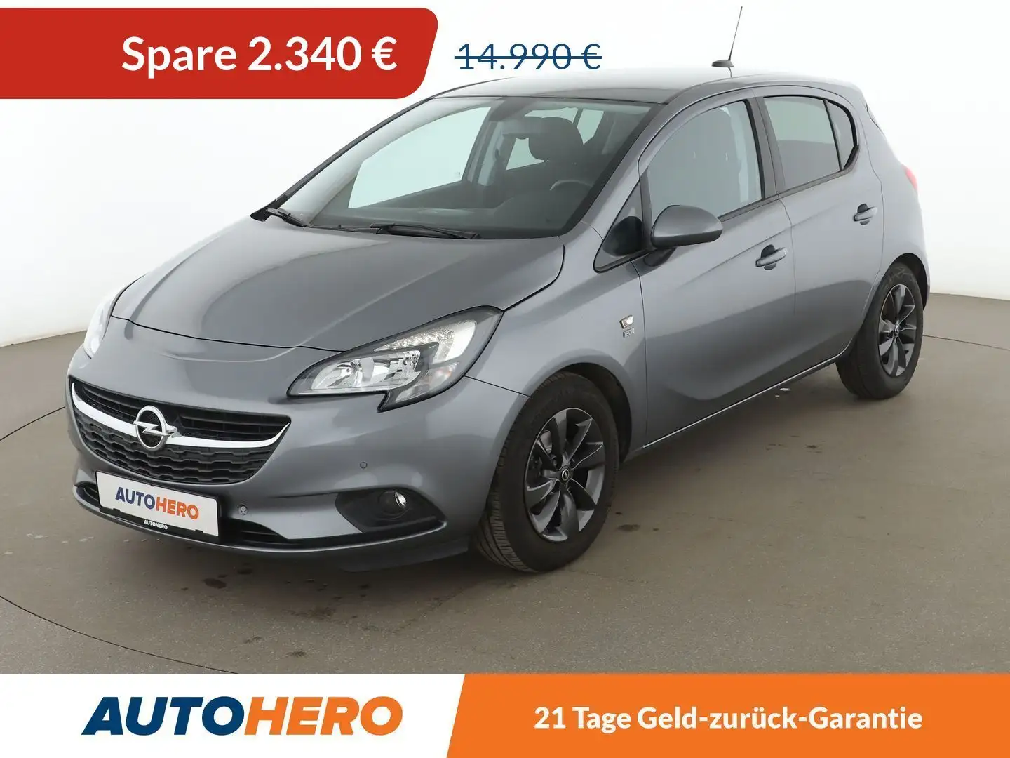 Opel Corsa 1.4 120 Jahre Aut. *TEMPO*CAM*SHZ*PDC*ALU* Grau - 1