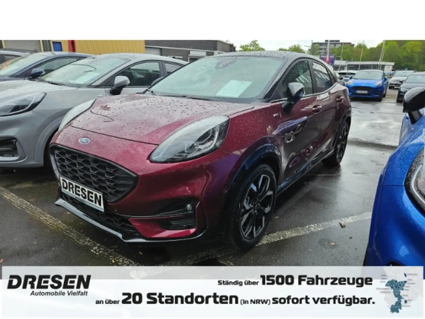 Ford Puma ST-Line X Sonderfarbe  + Rückfahrkamera + el. Heck Rood - 1