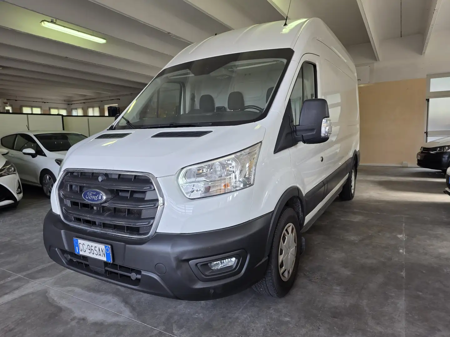 Ford Transit 350 hybrid 170cv L3H3 LH3 passo lungo tetto alto Bianco - 2