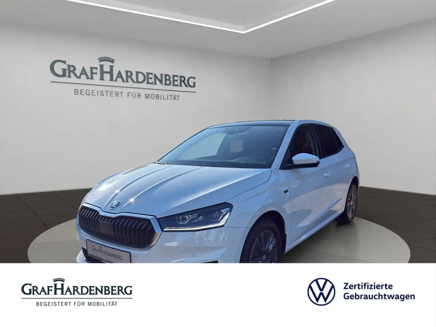 Skoda Fabia Selection TSI DSG Navi LED Panoramadach Weiß - 1
