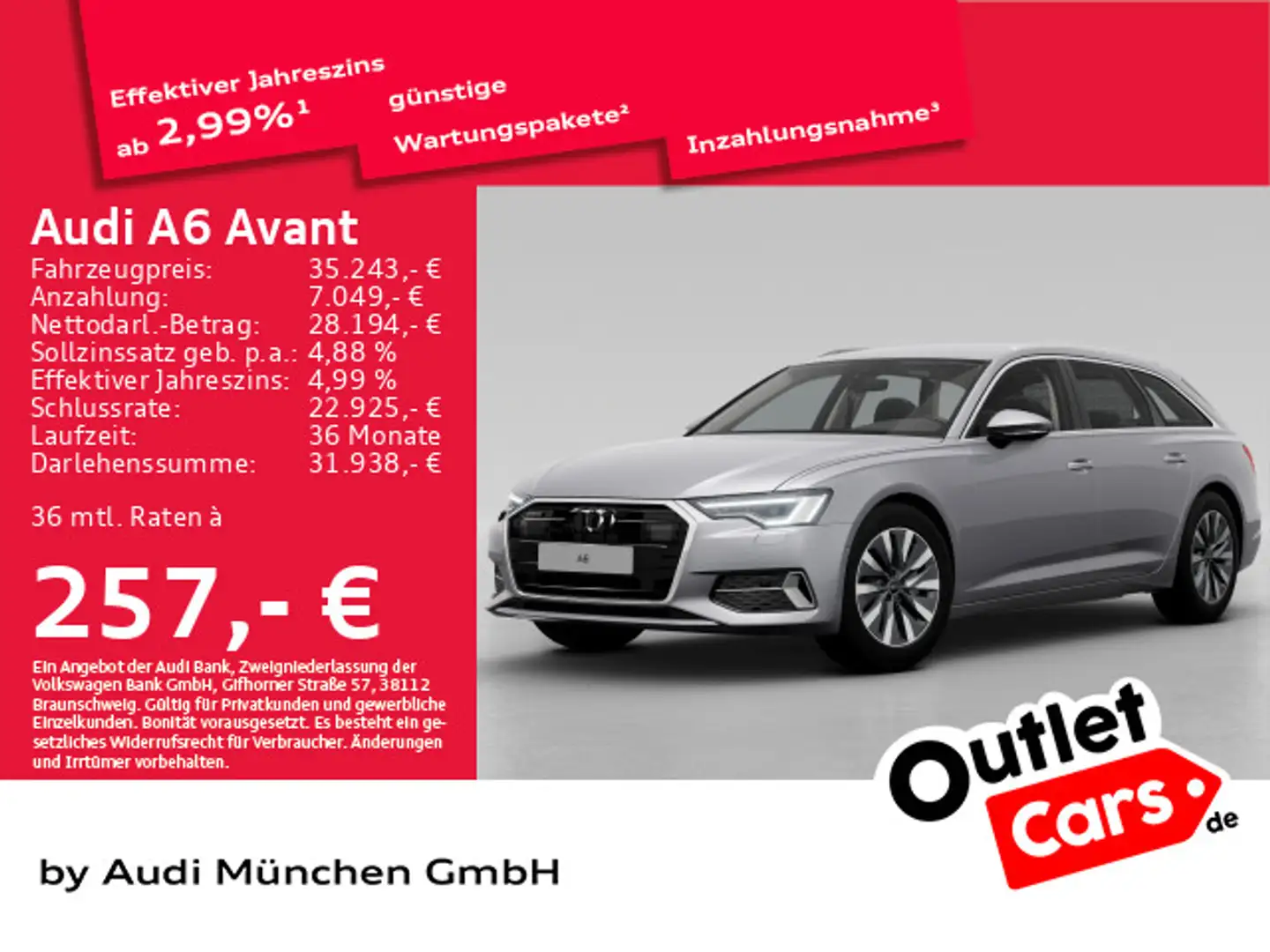 Audi A6 40 TDI qu. S tronic sport AHK/Matrix/Ka Zilver - 1