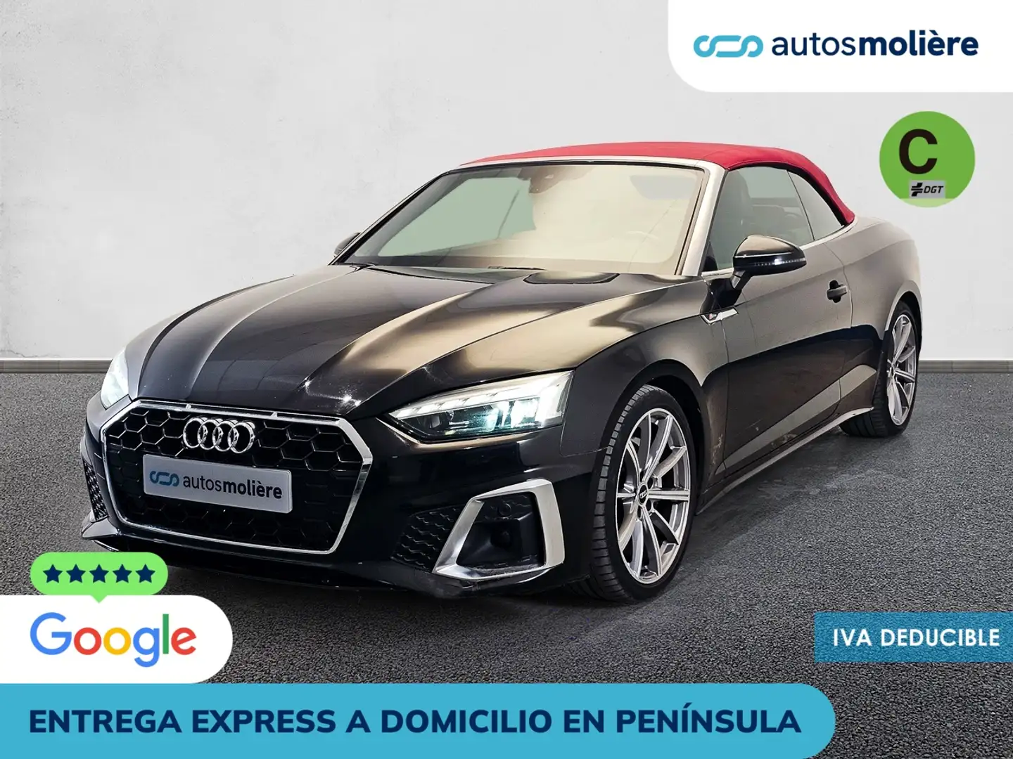 Audi A5 Cabrio 40 TDI S line S tronic Negro - 1