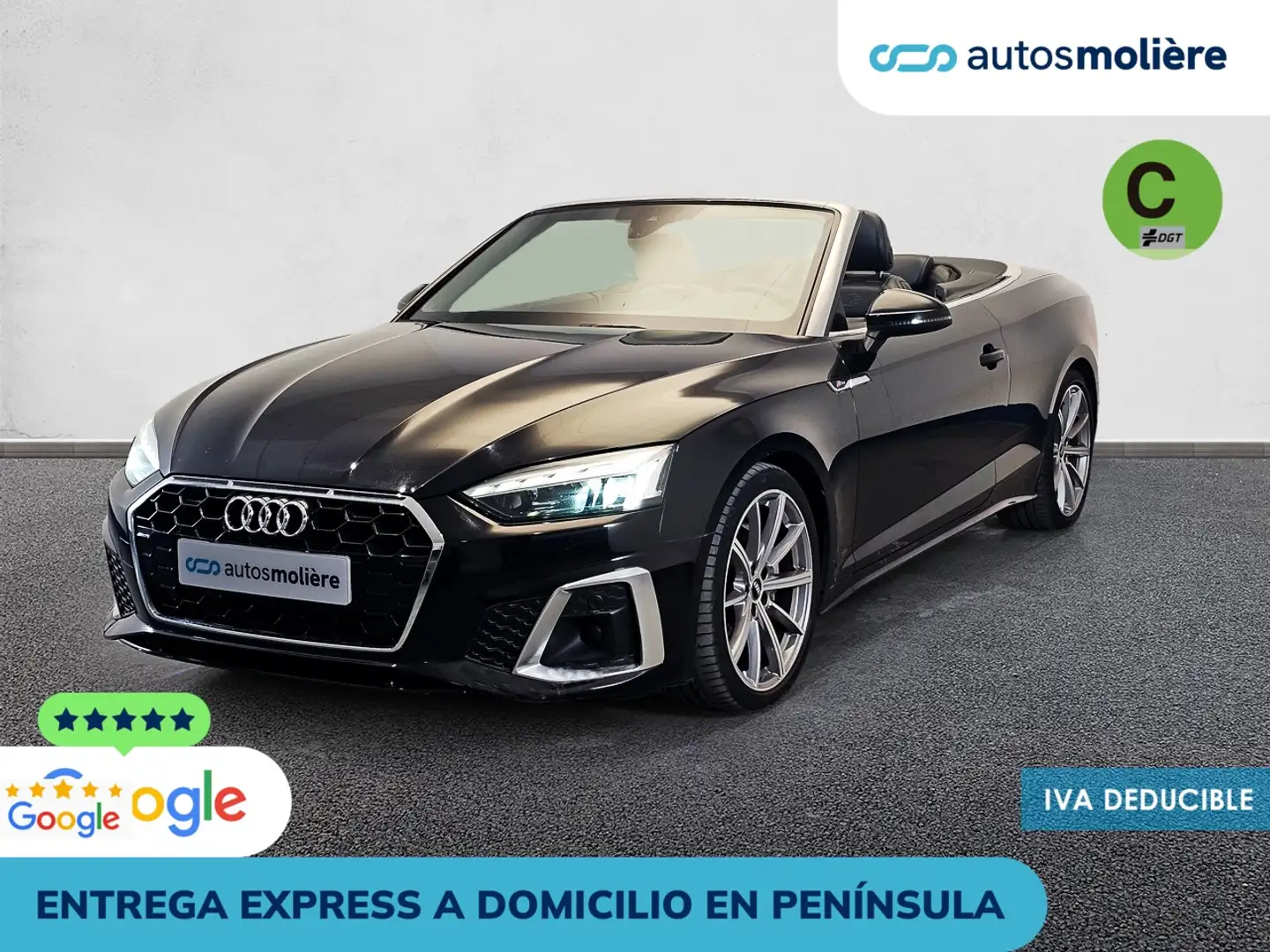 Audi A5 Cabrio 40 TDI S line S tronic Negro - 2