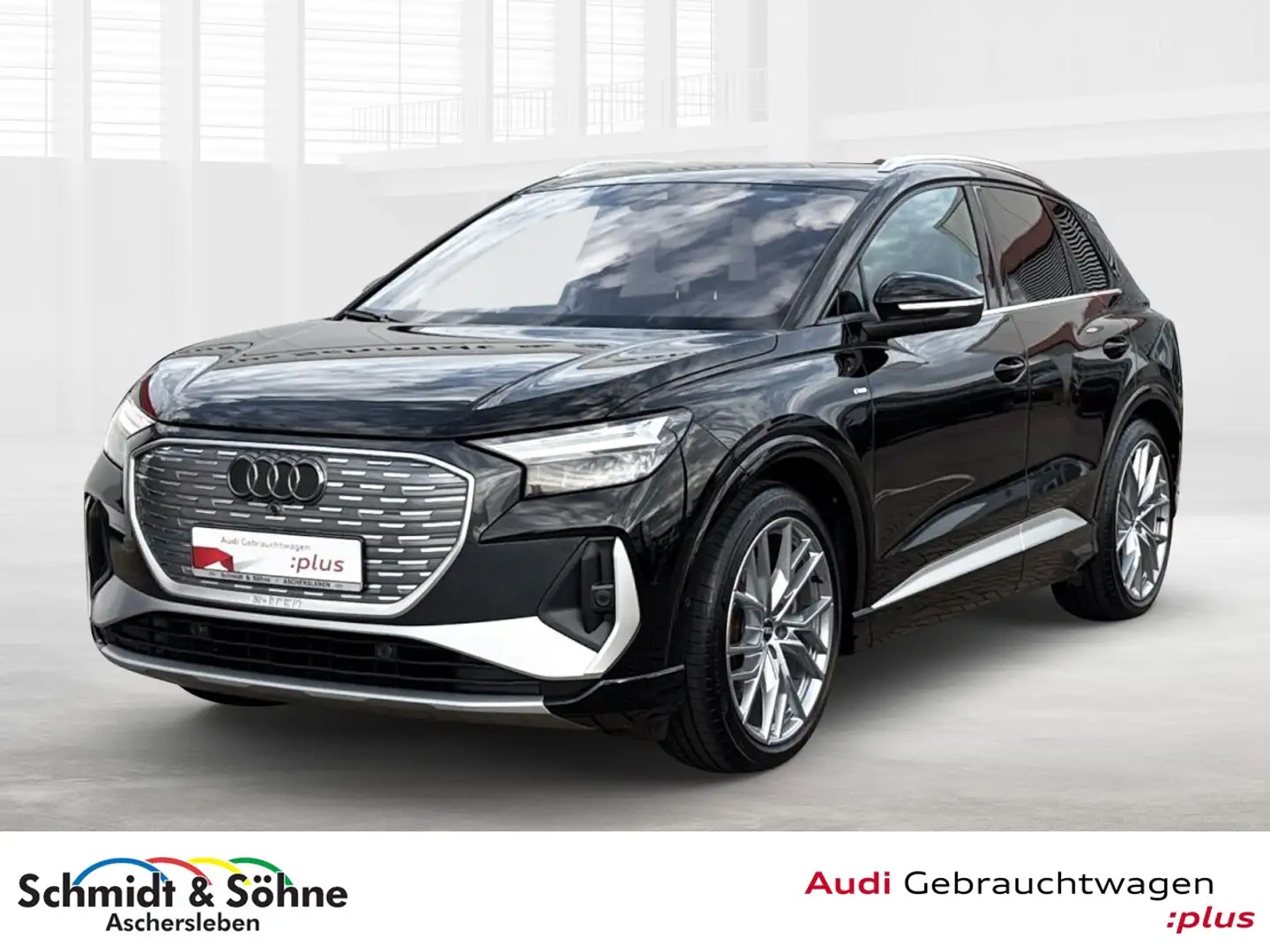 Audi Q4 e-tron 50 quattro S line KAMERA, ACC, VIRT, Klima Navi Schwarz - 1