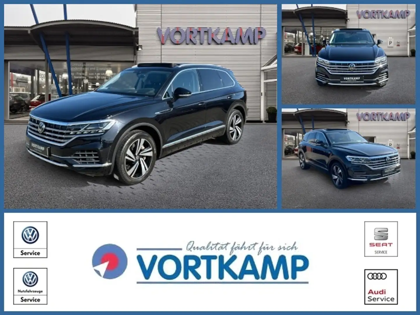 Volkswagen Touareg Elegance 4Motion eHybrid Pano/Luft/AHK Schwarz - 1