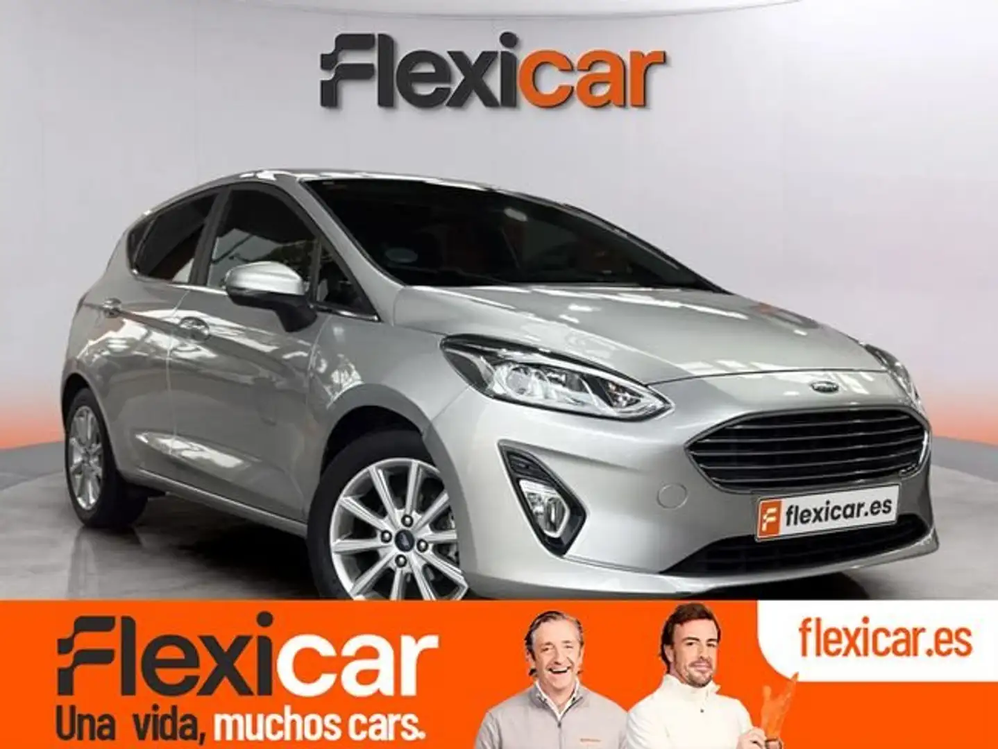 Ford Fiesta 1.0 EcoBoost S/S Trend+ Aut. 100 Gris - 1