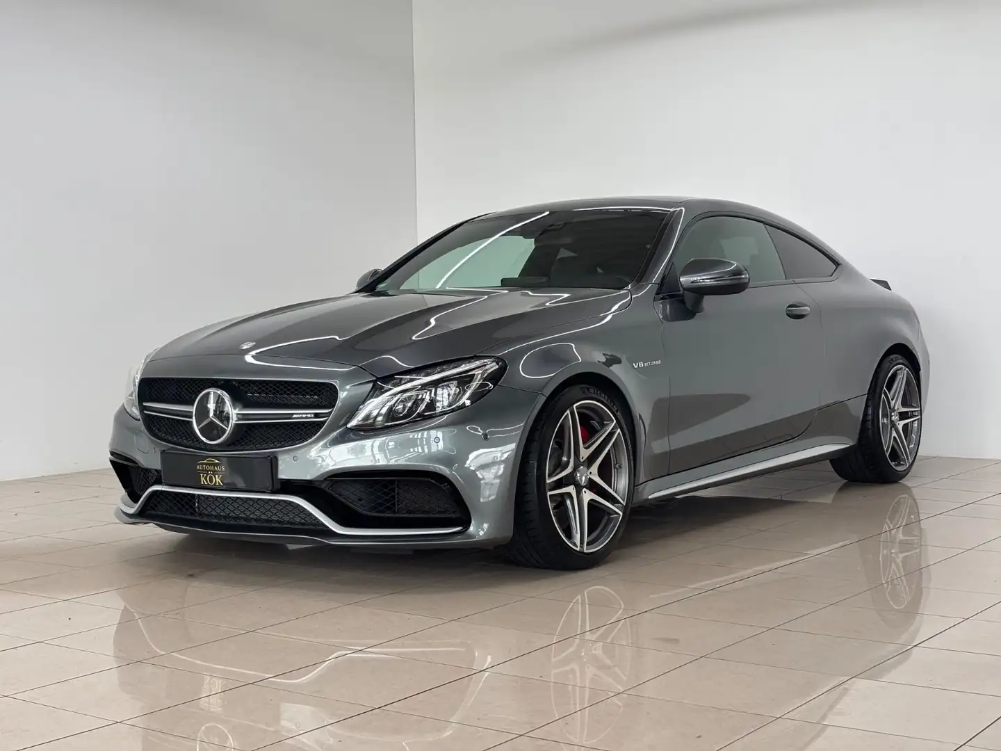 Mercedes-Benz C 63 AMG S PANO Burmester SportAbgasan MemorySit Gris - 2