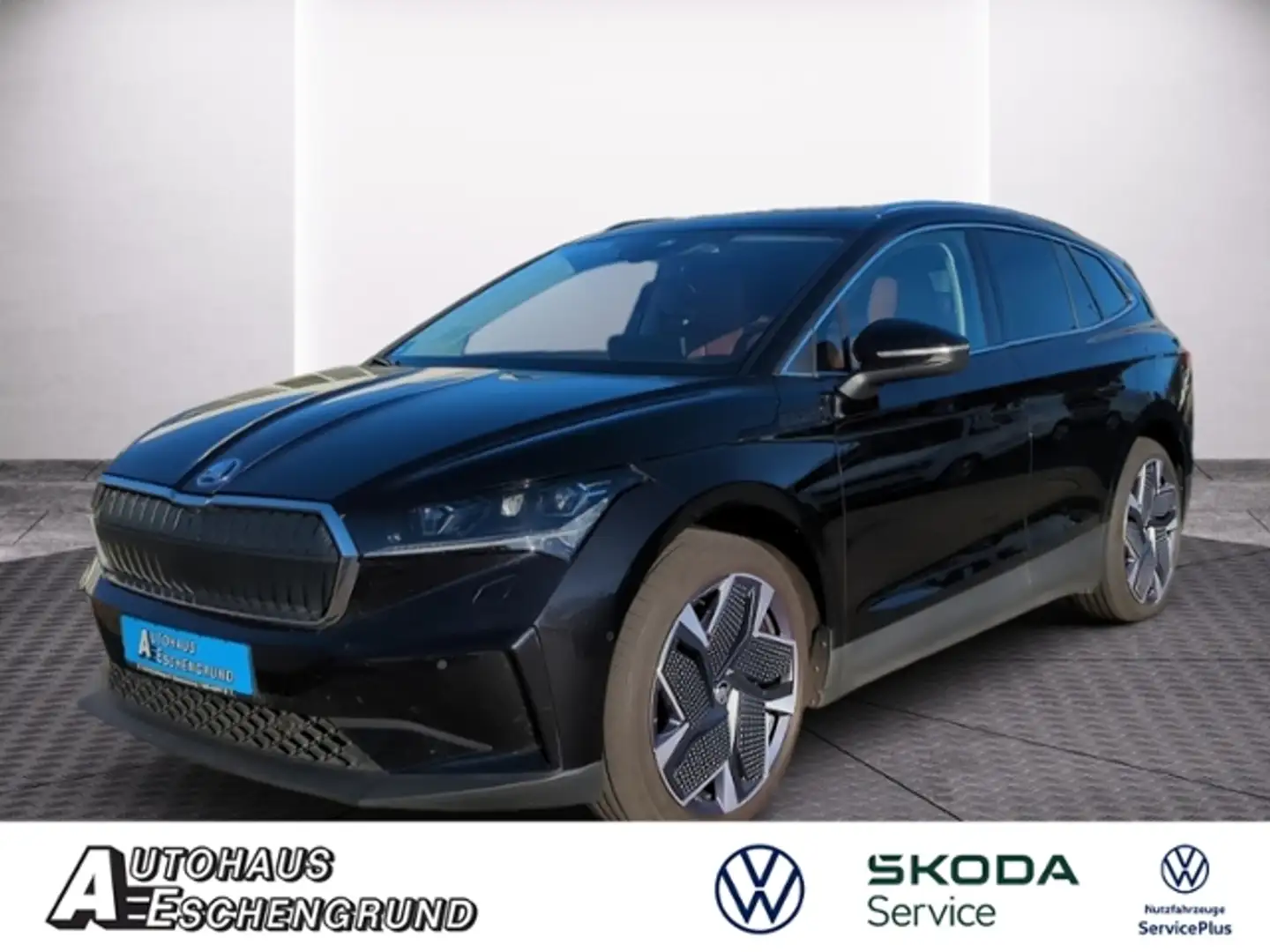 Skoda Enyaq iV 80 SUITE AHK MATRIX NAV WÄRMEPUMPE Schwarz - 1