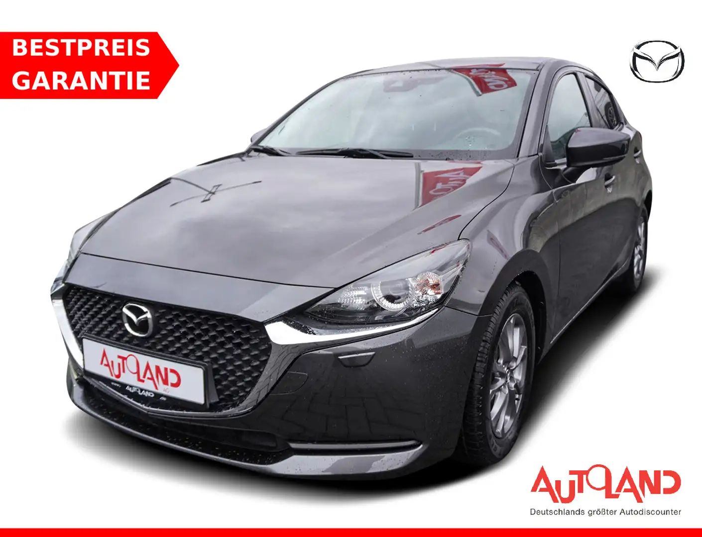 Mazda 2 Klimaaut. Navi Sitzheizung Tempomat Totwinkel Grau - 1