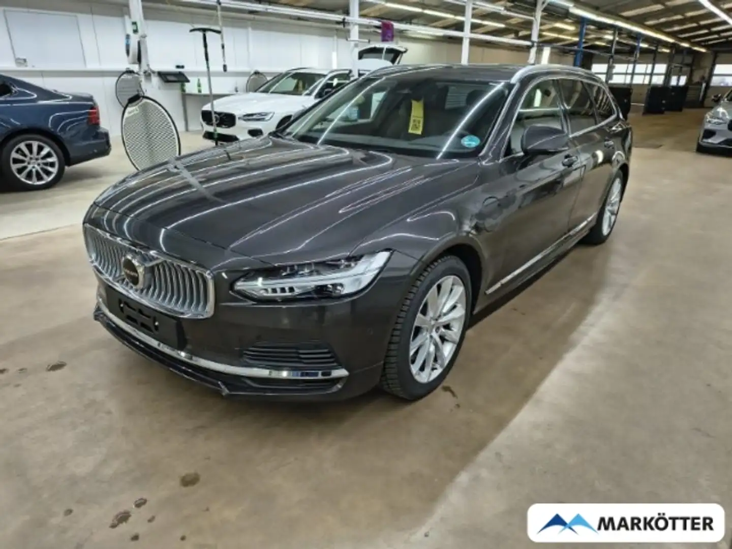 Volvo V90 T6 AWD Recharge Plus Bright 360CAM/PANO/BLIS Grau - 1