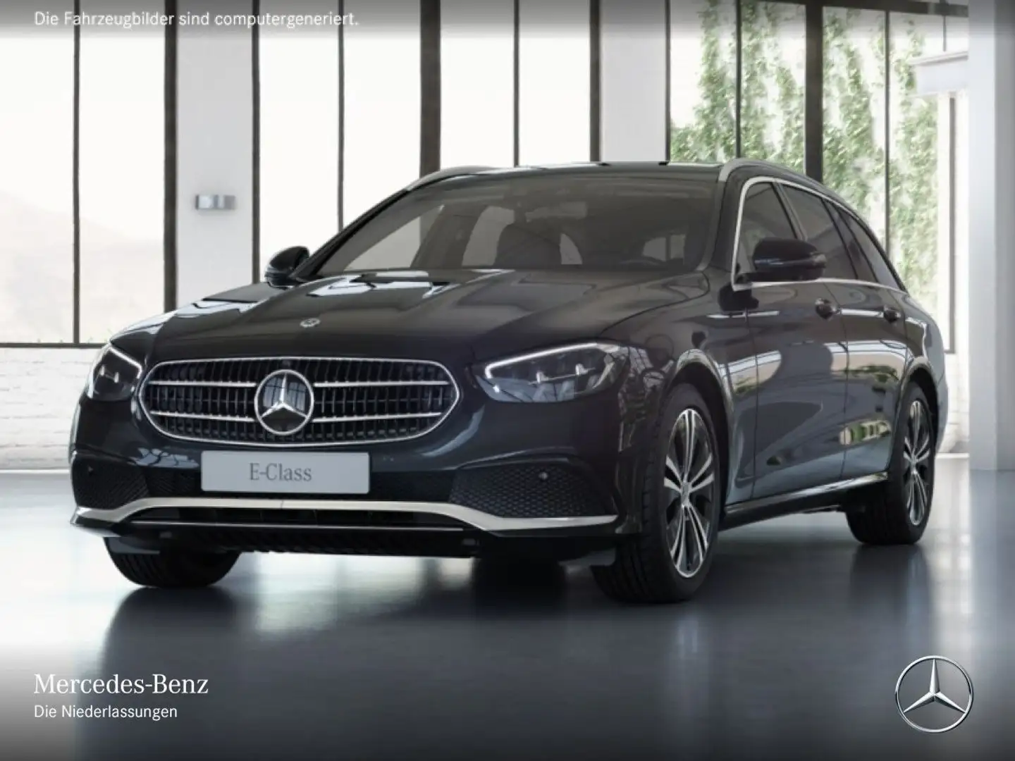 Mercedes-Benz E 220 d T AVANTG+360+AHK+LED+FAHRASS+9G Nero - 2