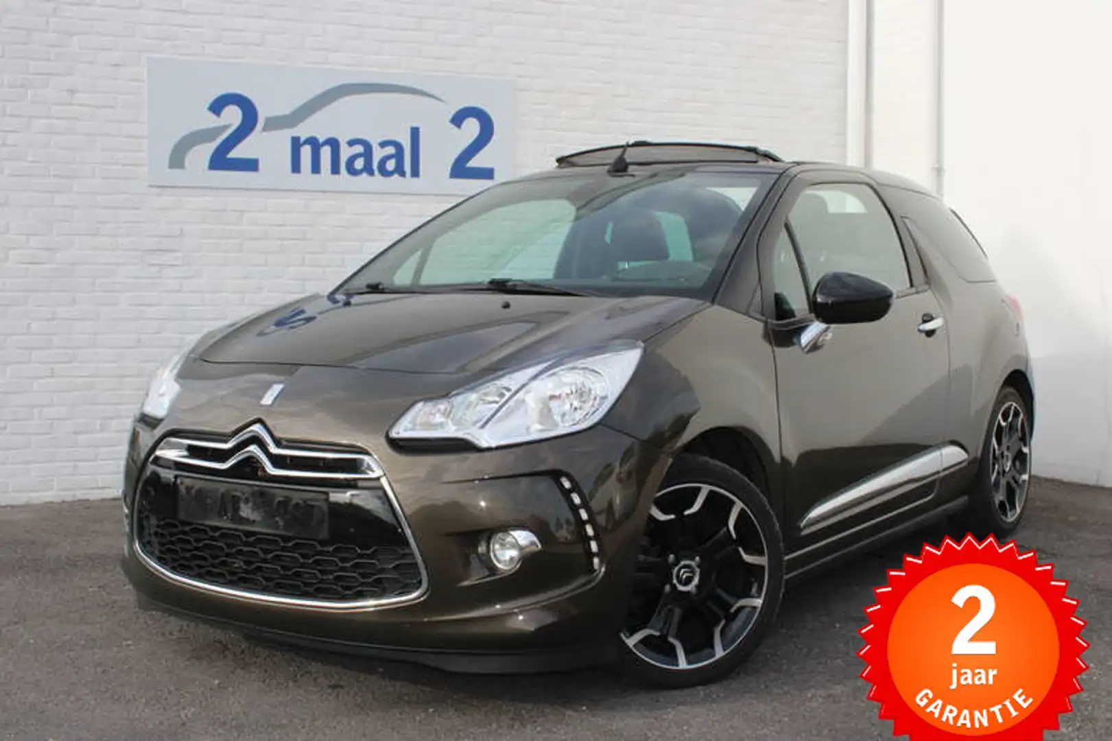 Citroen DS3 Cabrio 1.6 VTi Navi/Cruise 2 JAAR garantie! Marrón - 1