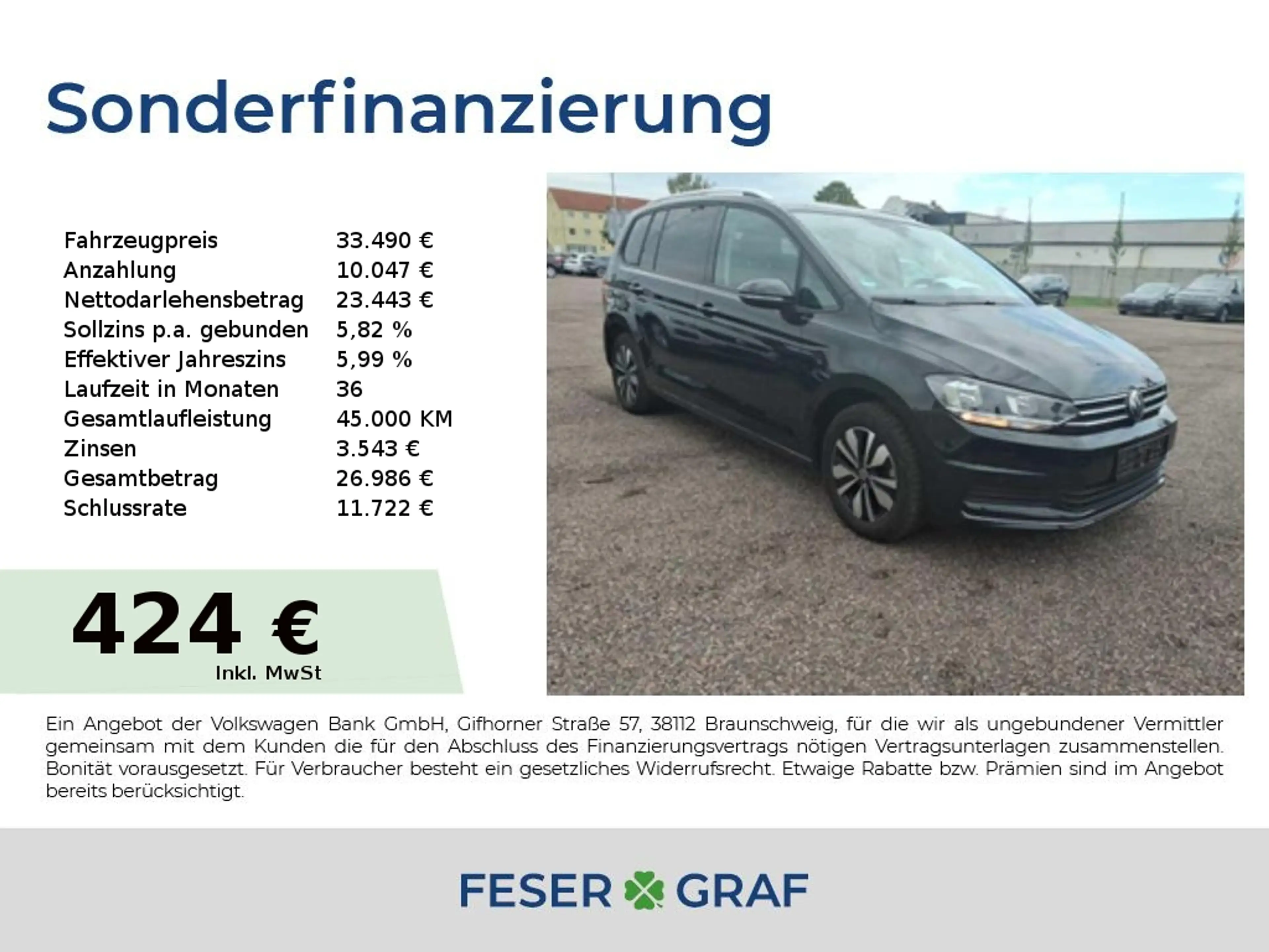 Volkswagen Touran Comfortline 1.5 TSI DSG/Rear View/Sitzhzg./AHK