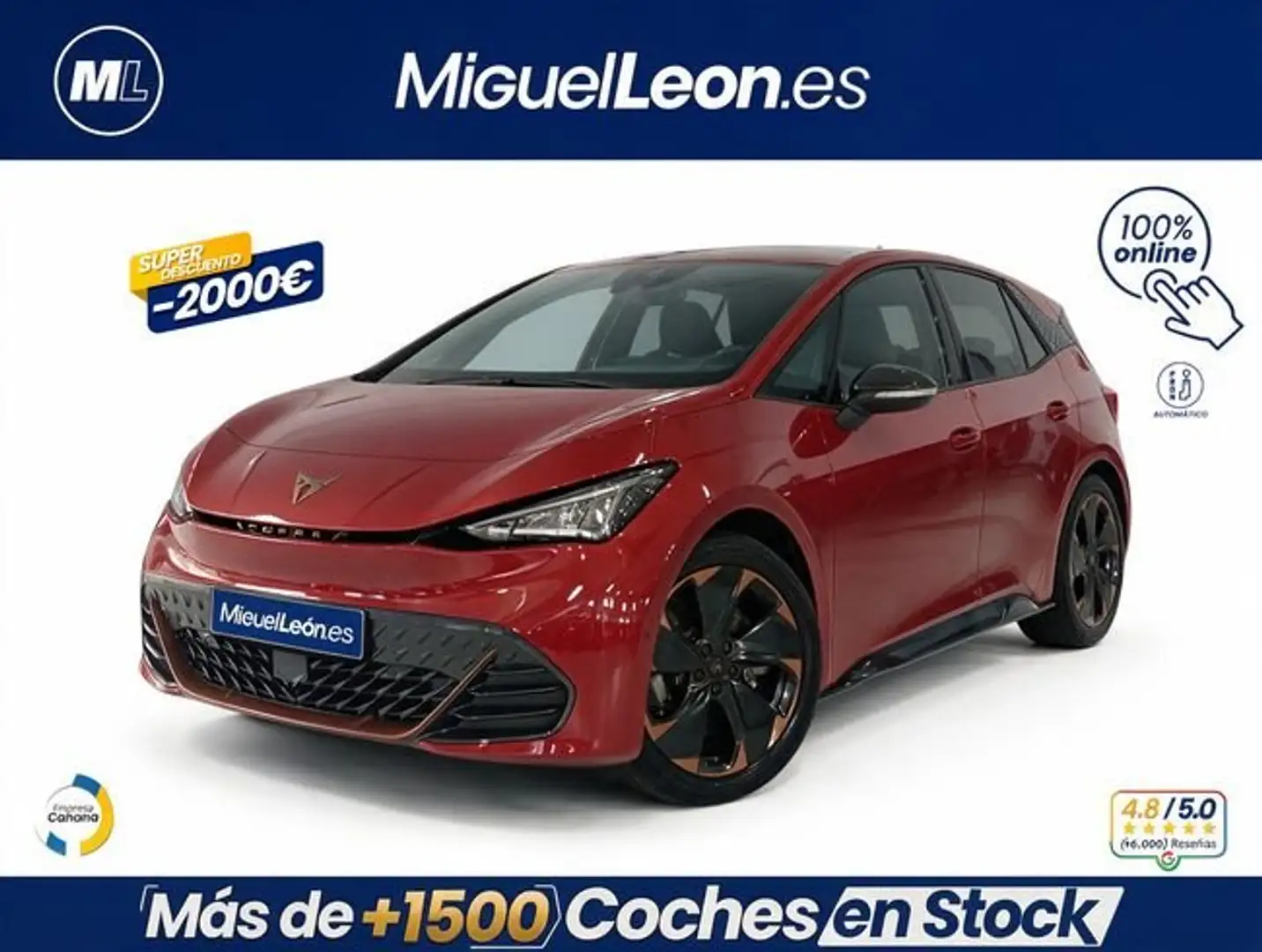 CUPRA Born e-Boost Pack 170kW 59kwh Rojo - 1