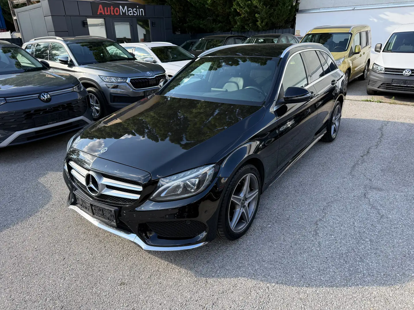 Mercedes-Benz C 220 d T 4MATIC AMG Line Aut. //ERSTBESITZ// Schwarz - 1