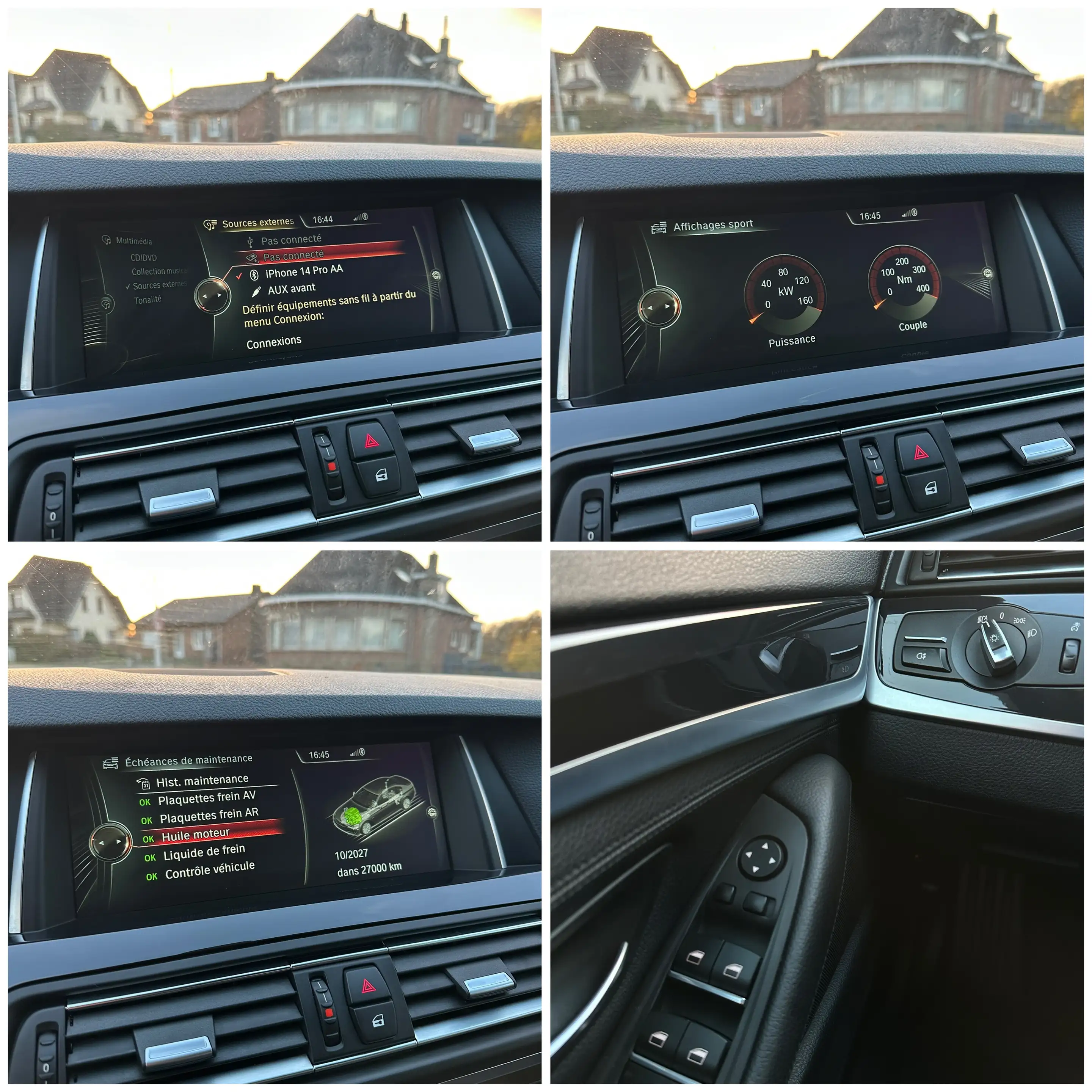 BMW 520 dA Auto. Euro 6B / GPS LED Cuir Capteurs Cruise — photo 14