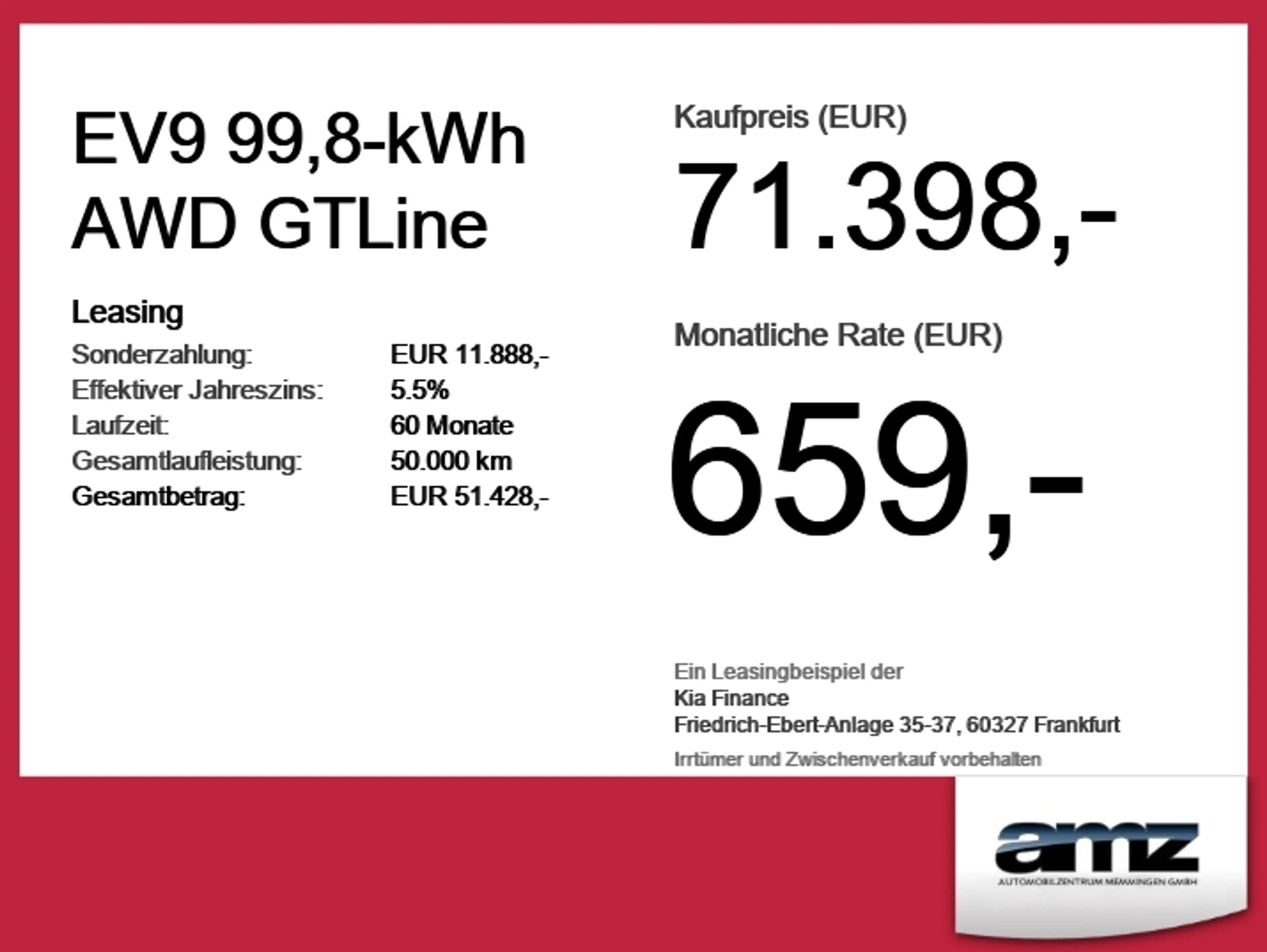 Kia EV9 99,8-kWh AWD GT-line **Gewerbeangebot** — photo 6