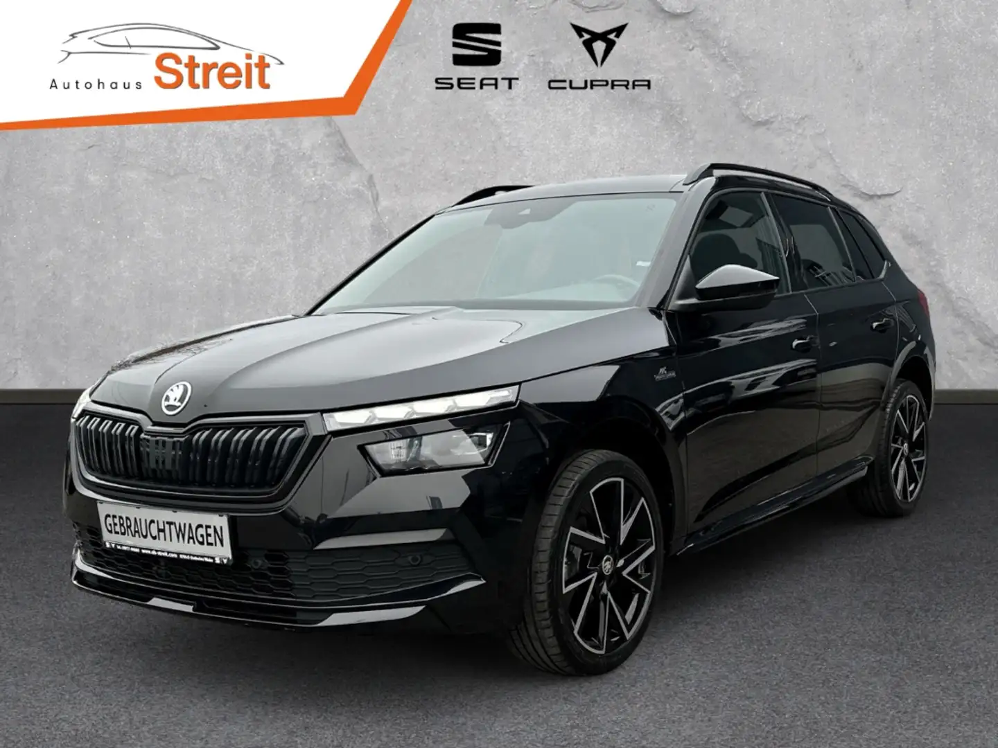 Skoda Kamiq Monte Carlo 1.5 TSI 7-Gang DSG AHK-klappbar Panora Schwarz - 1