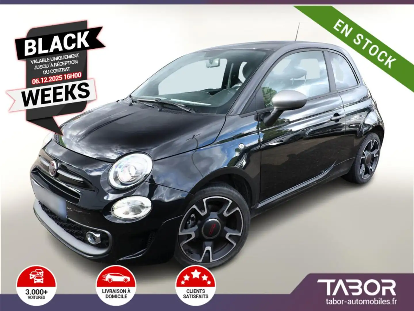 Fiat 500 1.2 8V 69 S regulateur 16P Noir - 1