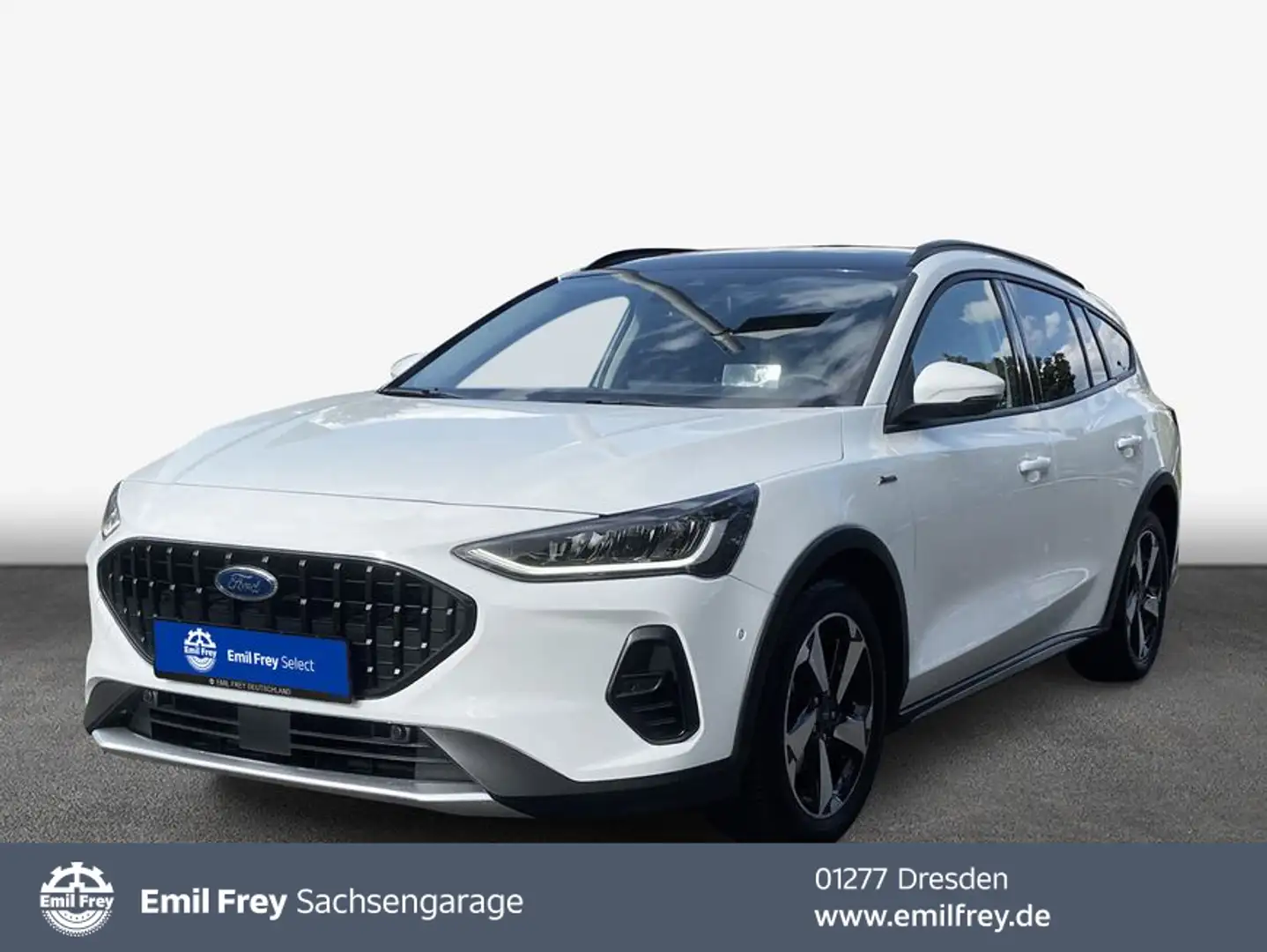 Ford Focus Turnier 1.5 Diesel Aut. ACTIVE X AHZV Pano Weiß - 1