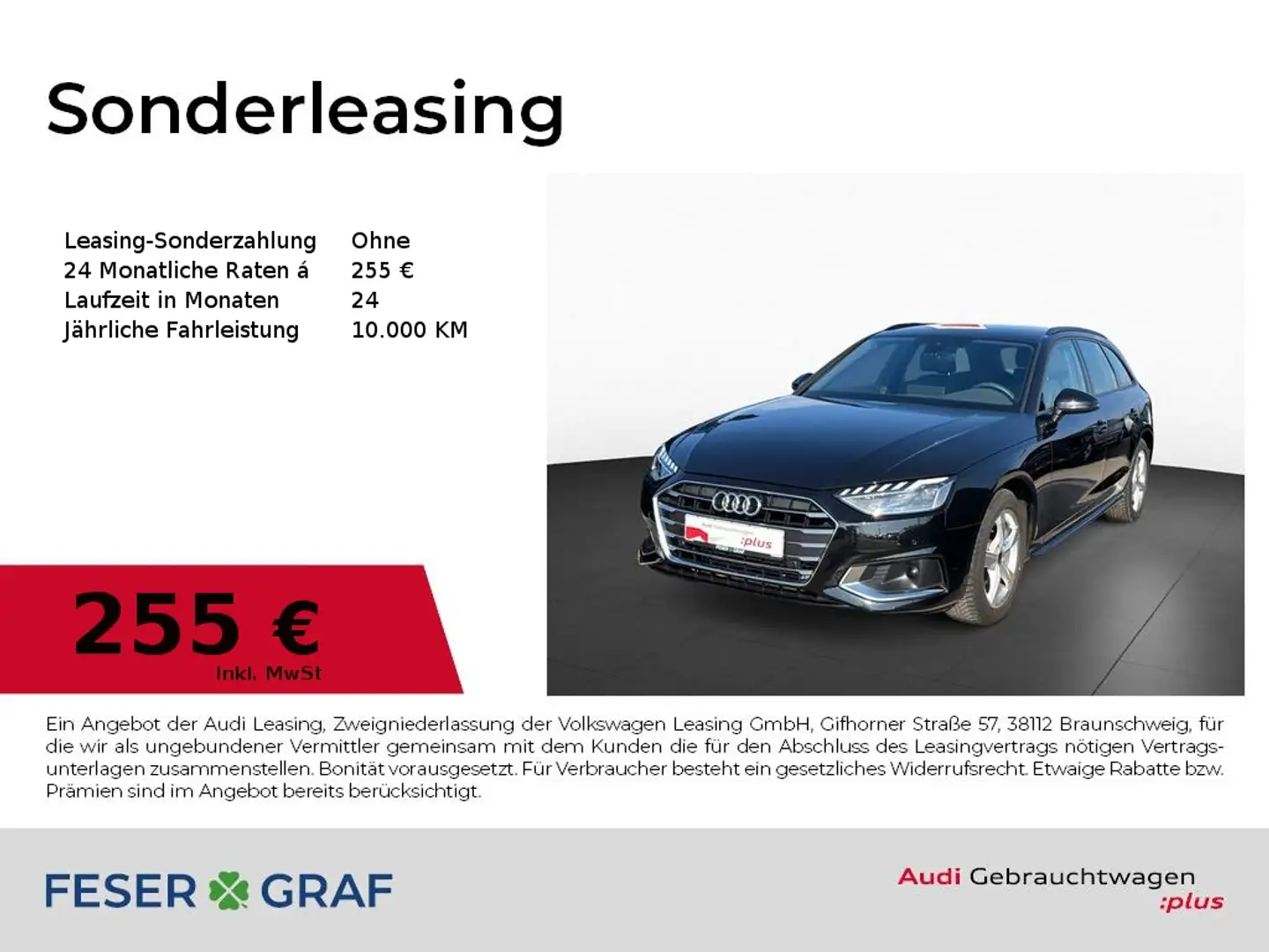 Audi A4 Av. 40 TFSI - NAVI - KAMERA - ACC - LED Noir - 1