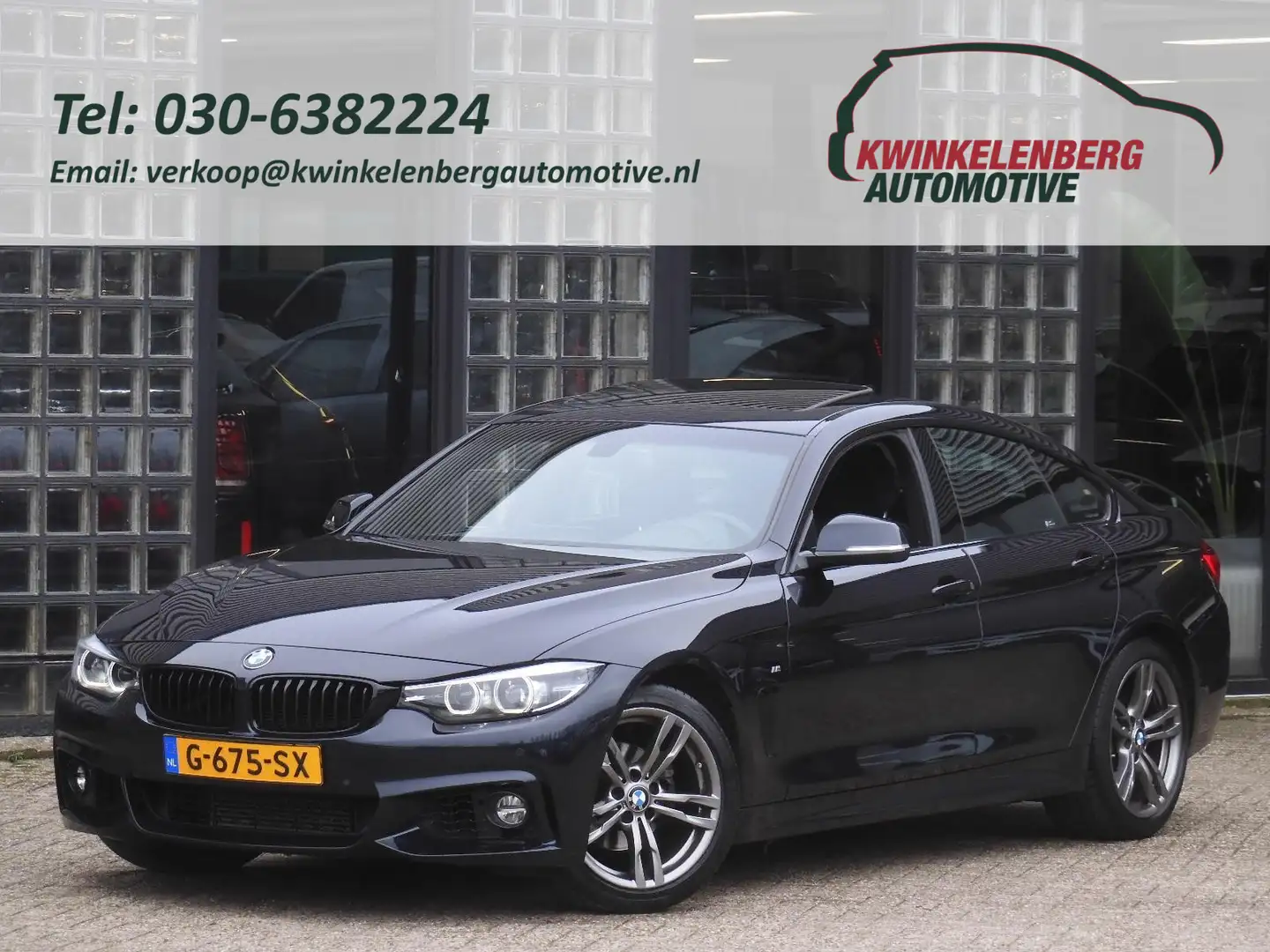 BMW 418 4-Serie Gran Coupé 418i M-SPORT/ SCHUIFDAK/ CAMERA Negro - 1