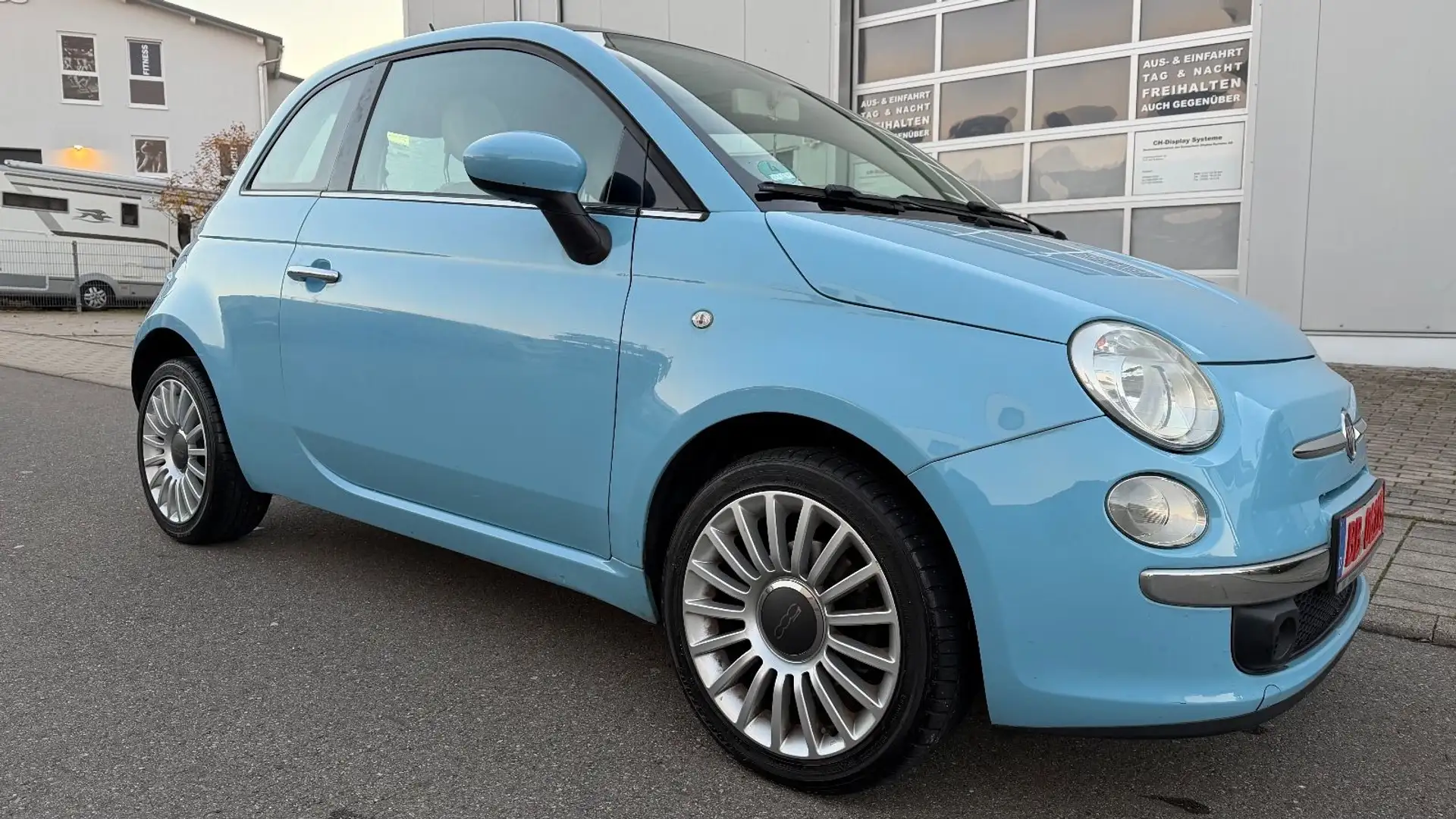 Fiat 500 86PS TÜV,KLIMA,46.000KM,PANORAMADACH Bleu - 2