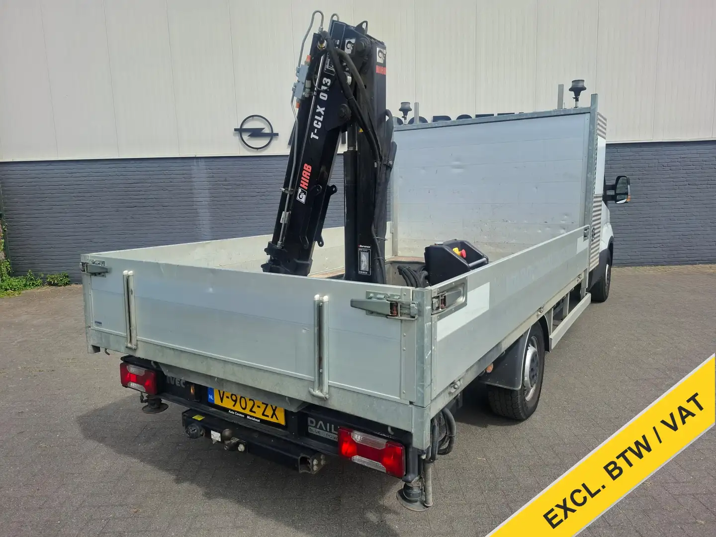 Iveco Daily 3.0I CNG EURO-6 375 35S14N Automaat HIAB Kraan Laa Wit - 2