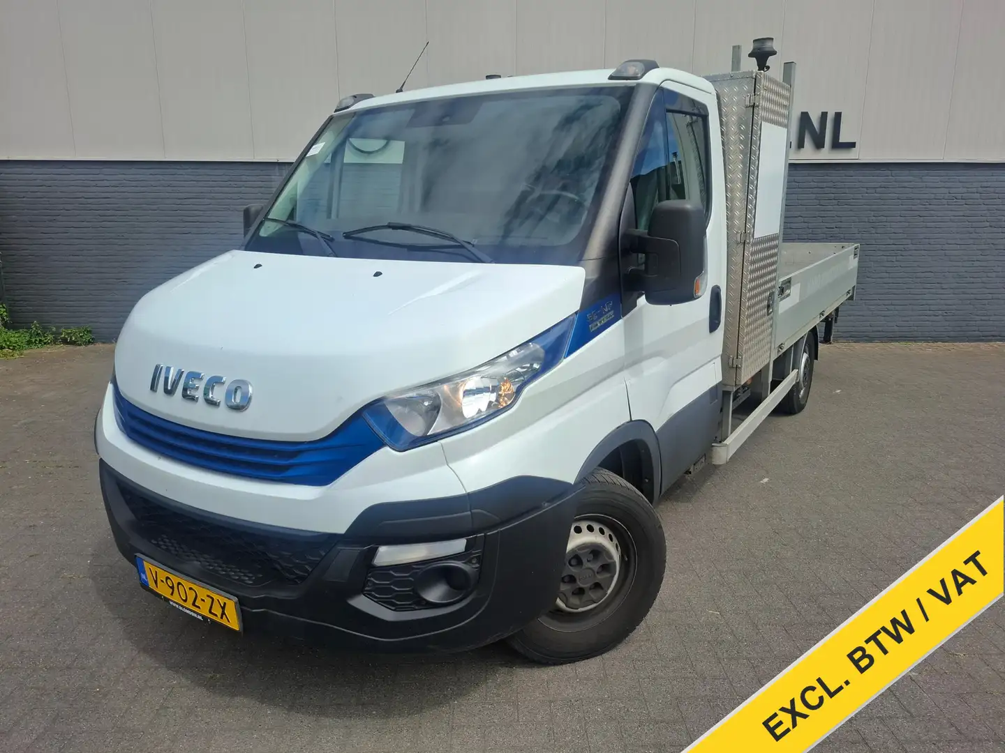 Iveco Daily 3.0I CNG EURO-6 375 35S14N Automaat HIAB Kraan Laa Wit - 1