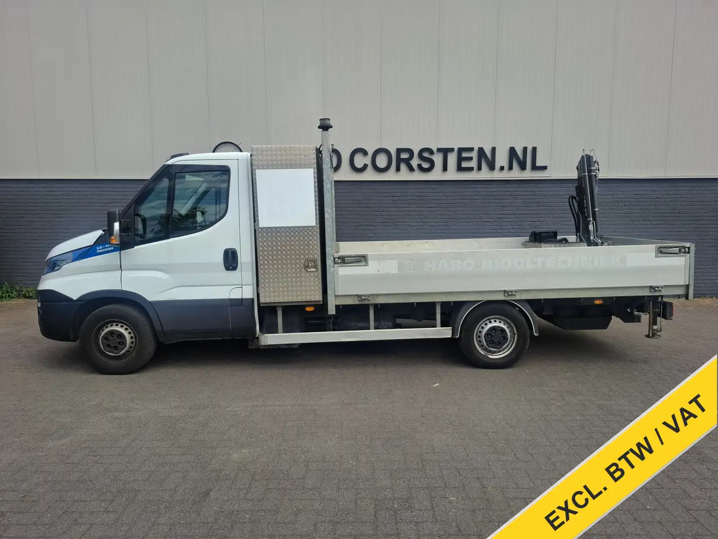 Iveco Daily 3.0I CNG Kraan Laadbak AUT-6 HIAB 3-Persoons Navi Wit - 2