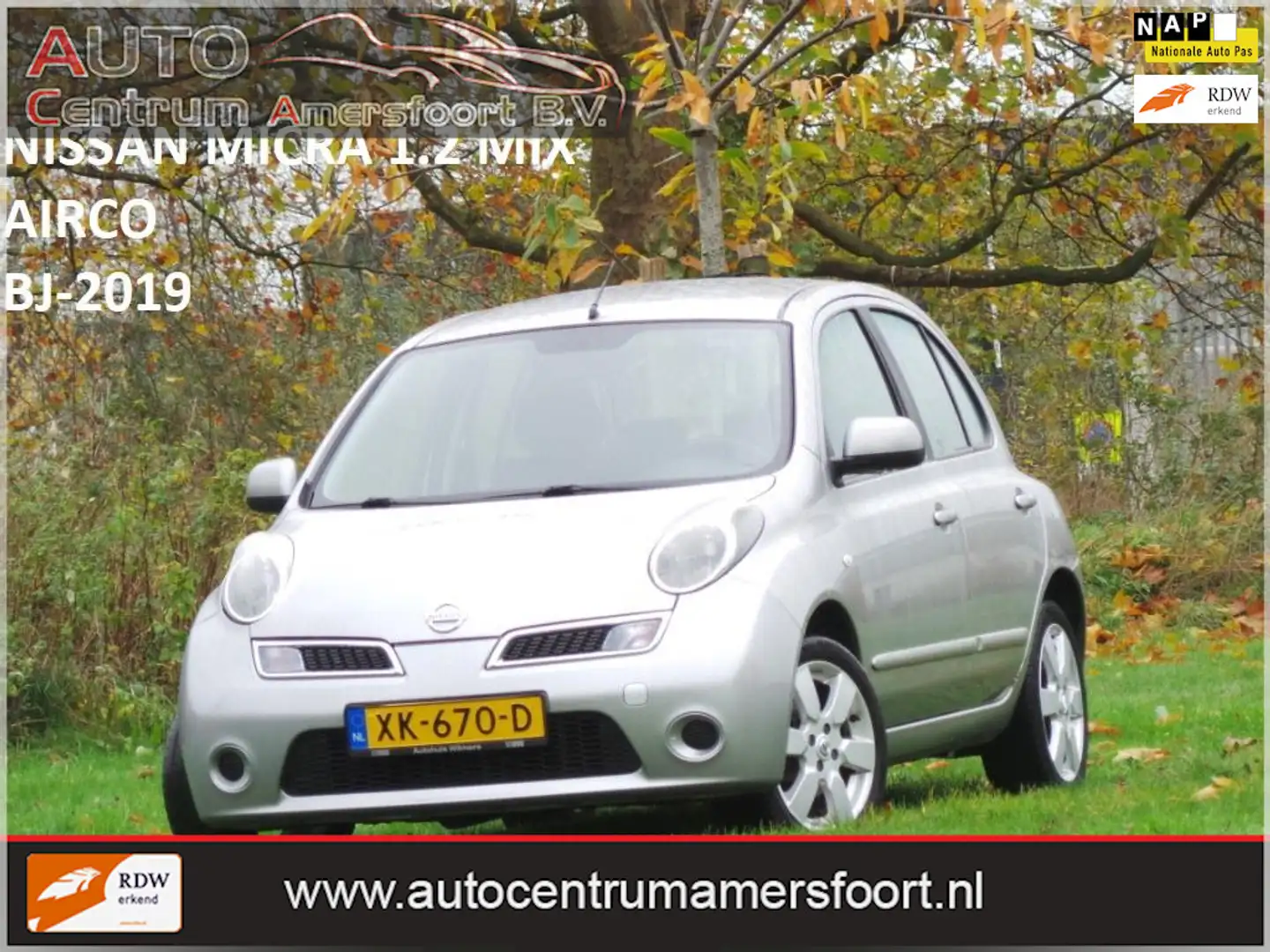 Nissan Micra 1.2 Mix ( AIRCO + INRUIL MOGELIJK ) Grijs - 1