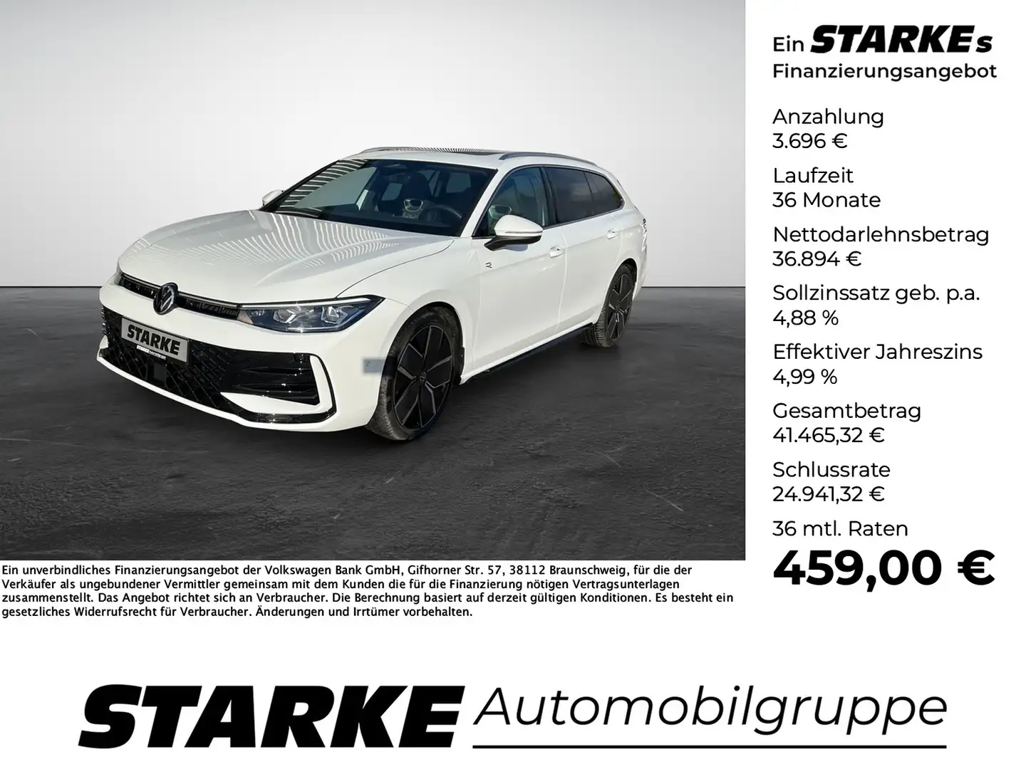 Volkswagen Passat Variant 2.0 TDI DSG R-Line Weiß - 1