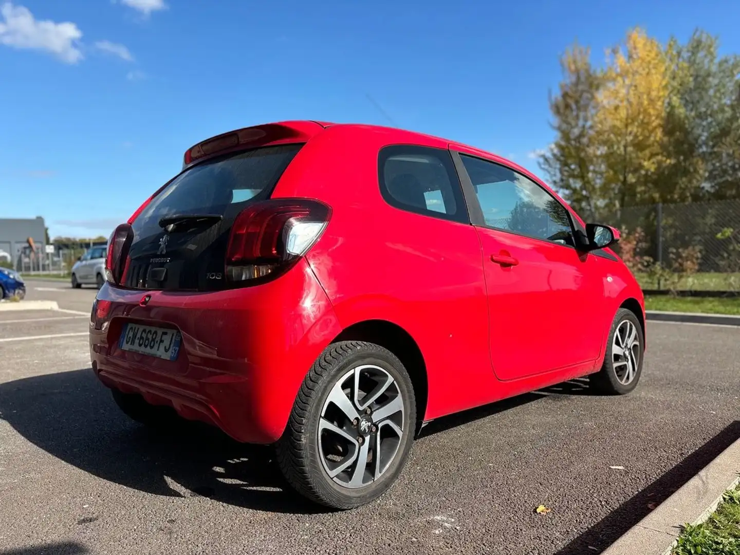 Peugeot 108 1.0 VTI 69 CH ACTIVE - VEHICULE FRANCAIS 90067 KMS Rouge - 2